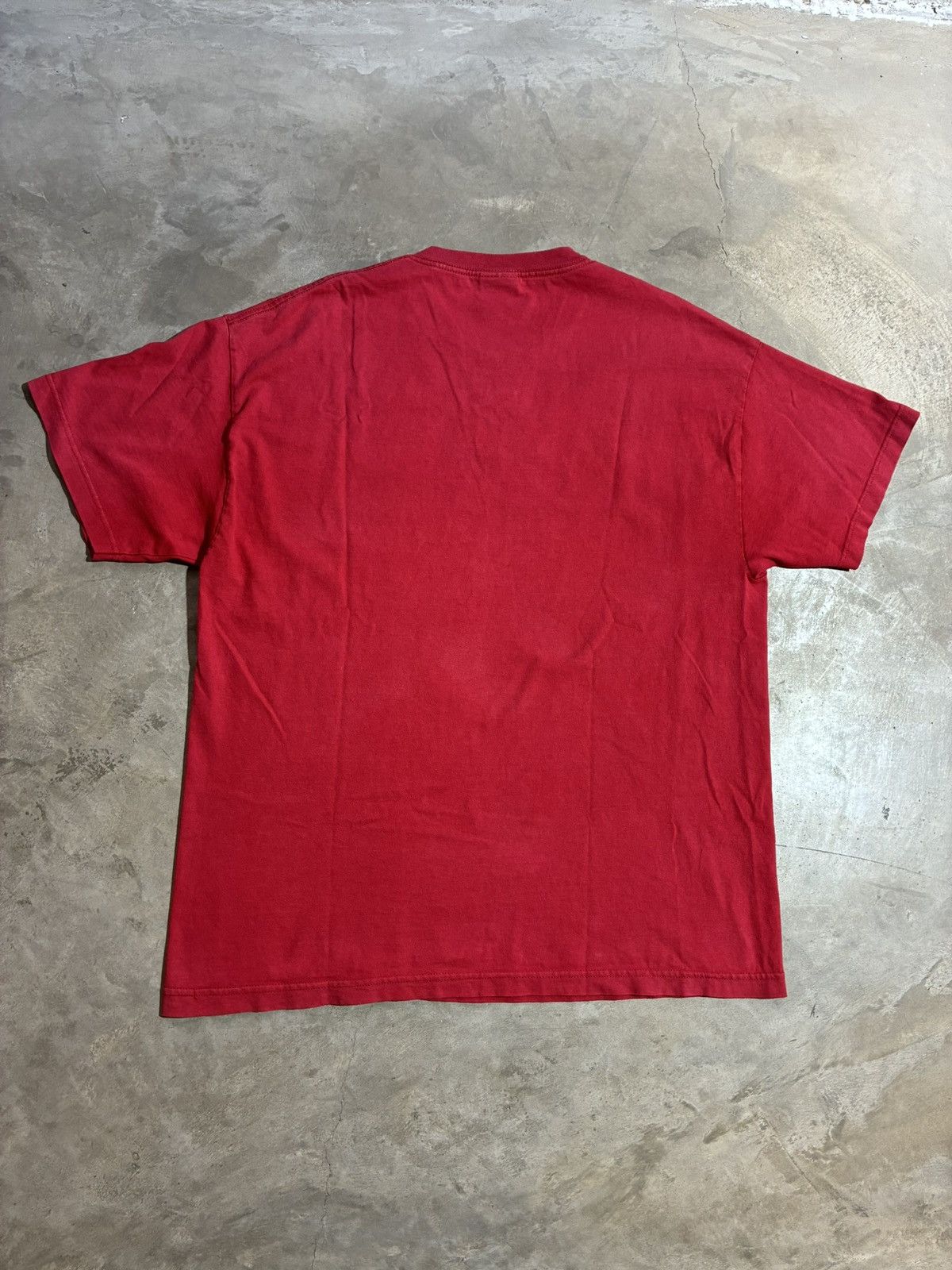 Alstyle The Offspring Flaming Skull Embroidered T Shirt Red XL Size US XL / EU 56 / 4 - 9 Thumbnail