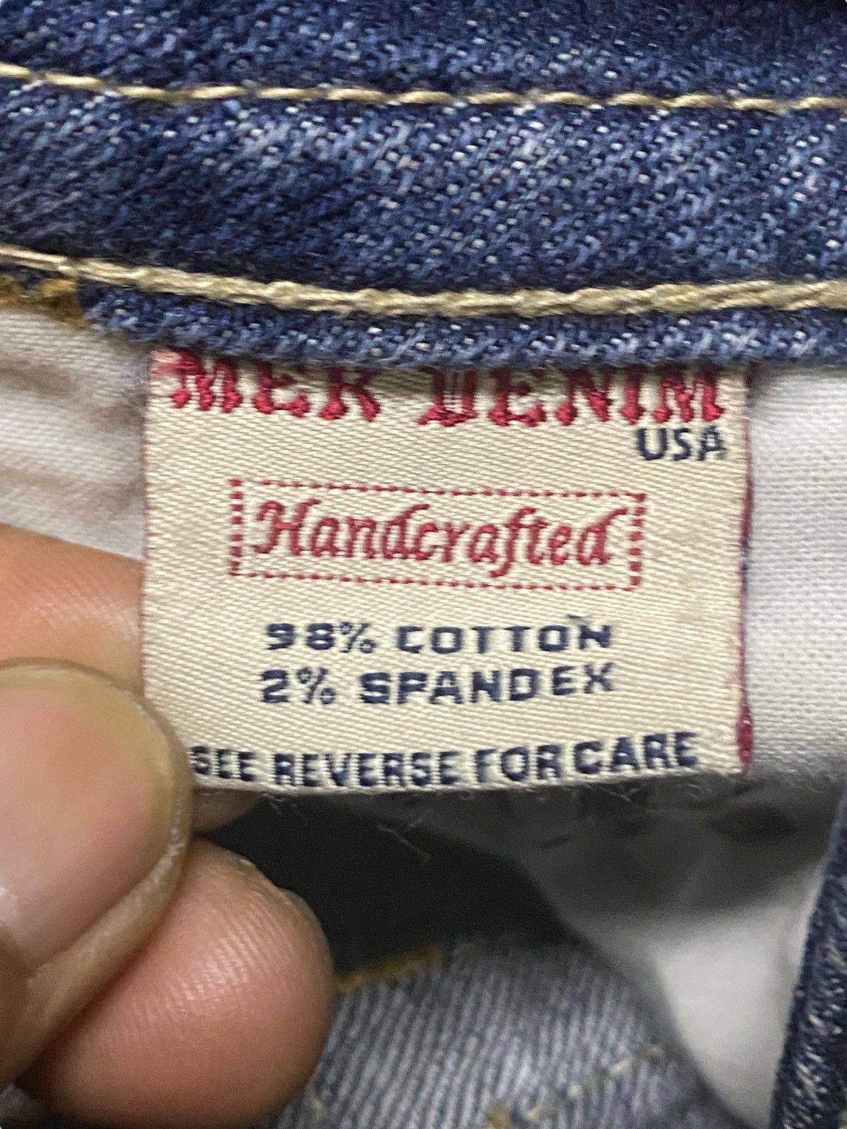 If Six Was Nine Woman Mek Denim Reverse For Care Distressed Flare Jeans Size US 30 / EU 46 - 21 Thumbnail