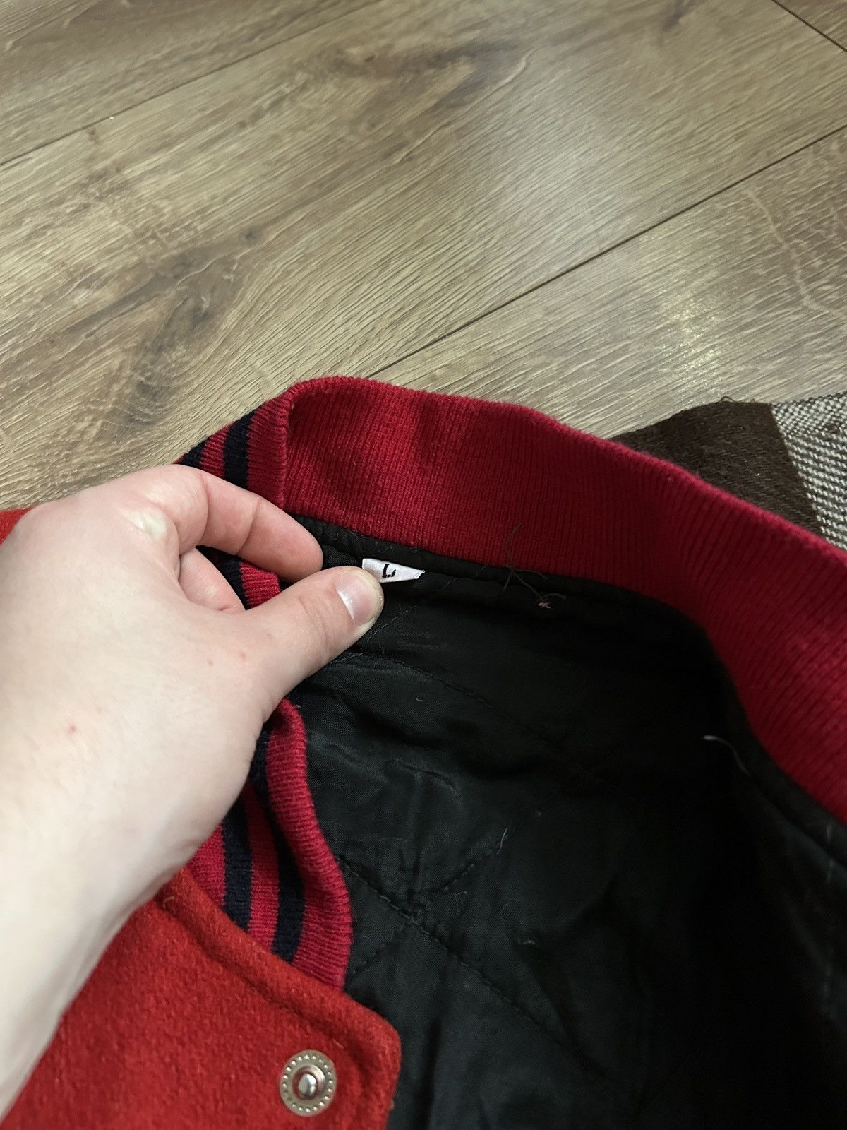 Vintage Vintage Varsity Jacked red/black Y tiger sports made in usa Size US L / EU 52-54 / 3 - 5 Thumbnail