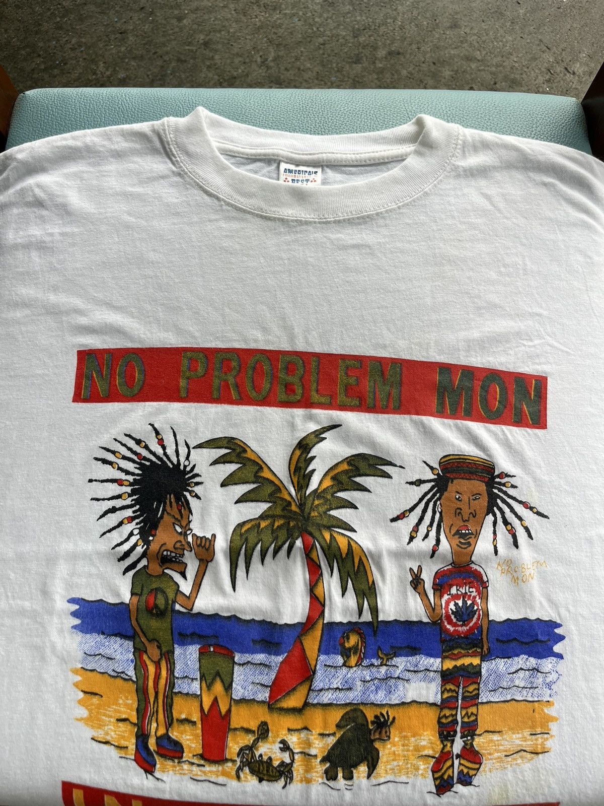 Vintage Vintage No Problem Mon Jamaica Beavis and Butt Head T-shirt Size US L / EU 52-54 / 3 - 3 Thumbnail