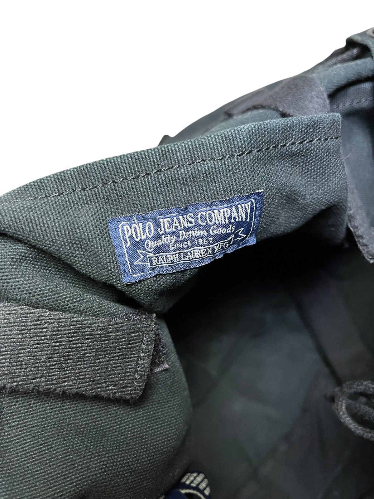 Polo Ralph Lauren × RRL Ralph Lauren GRAIL🔥 90s Polo Ralph Lauren Canvas Rucksack Backpack Size ONE SIZE - 8 Thumbnail