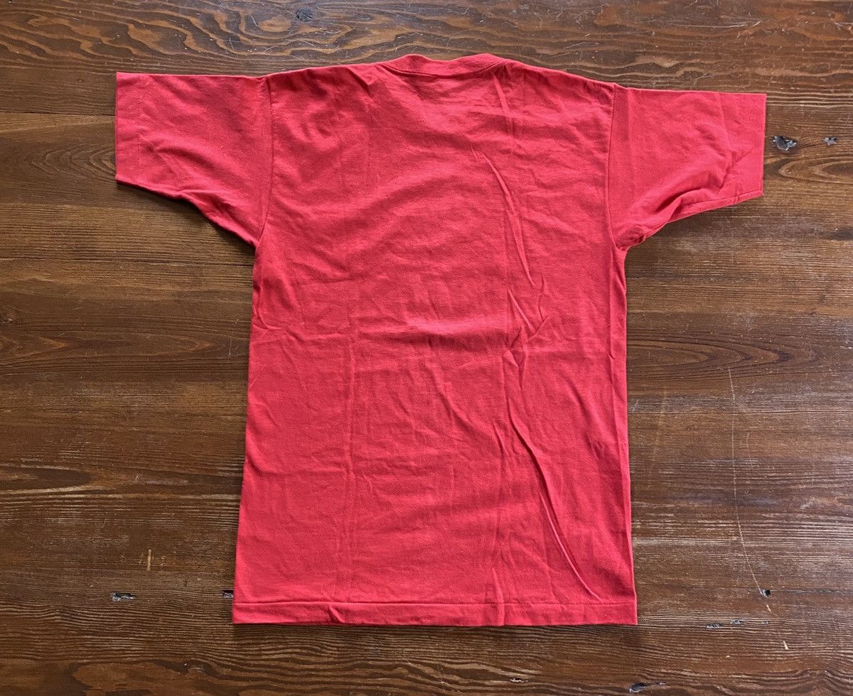 Champion × Vintage Vintage 70’s Washington Post Champion Red Single Stitch Tee Size US S / EU 44-46 / 1 - 12 Thumbnail