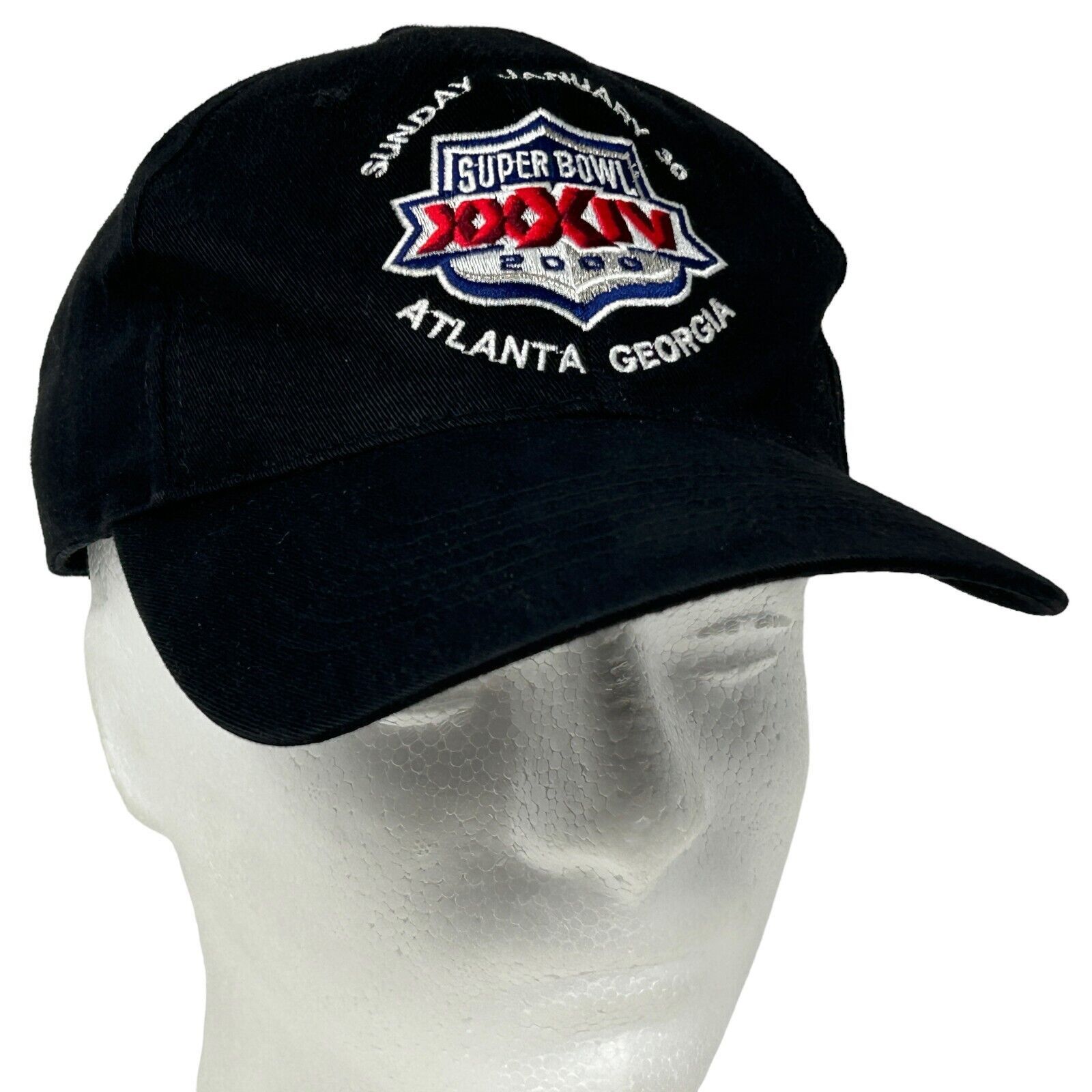 Logo 7 Vintage Y2Ks Super Bowl XXXIV Hat Baseball Cap Rams Black Size ONE SIZE - 9 Thumbnail