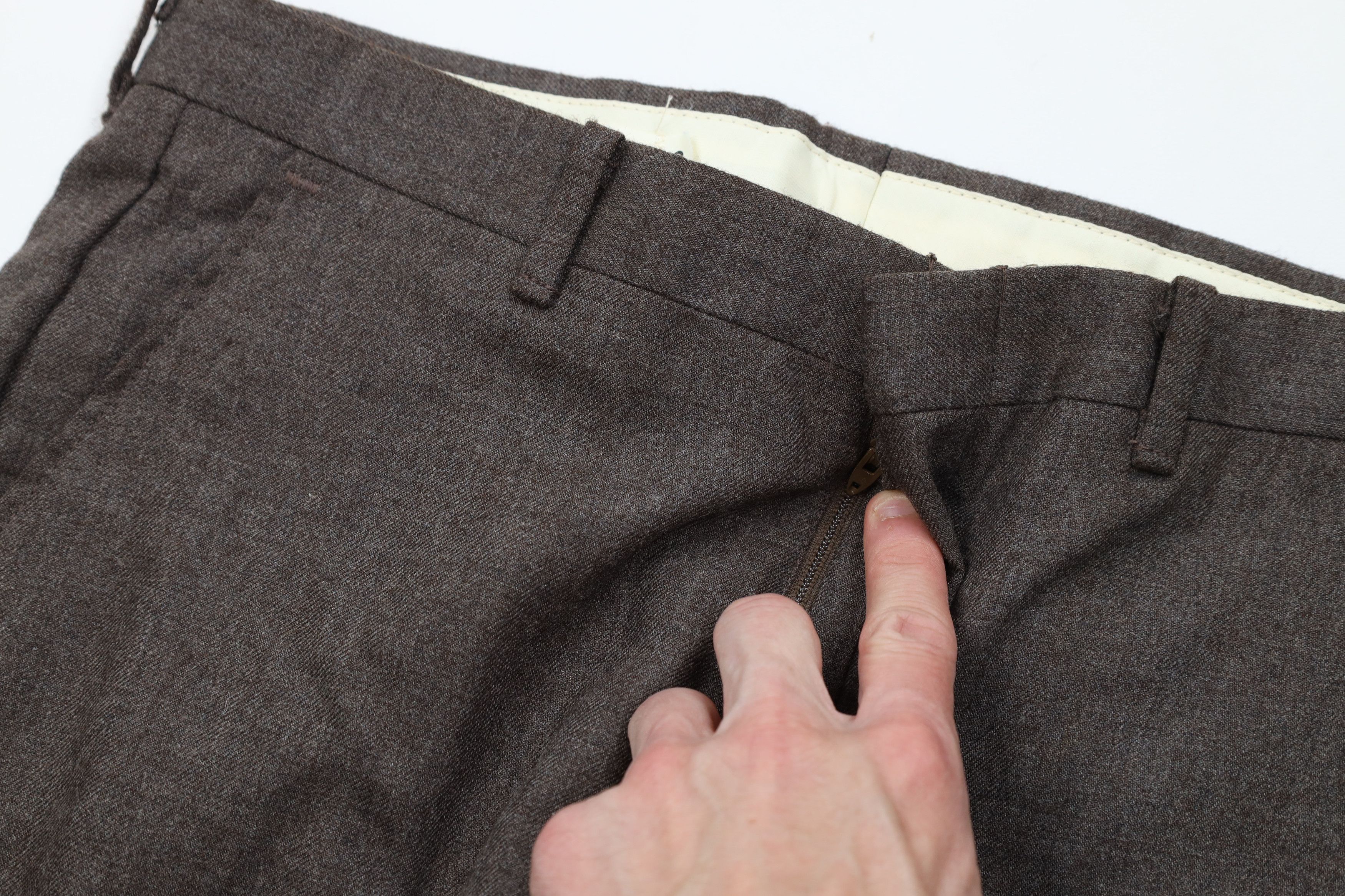 Vintage Deadstock Vintage 70s Streetwear Wide Leg Chino Pants Brown Size US 32 / EU 48 - 5 Thumbnail