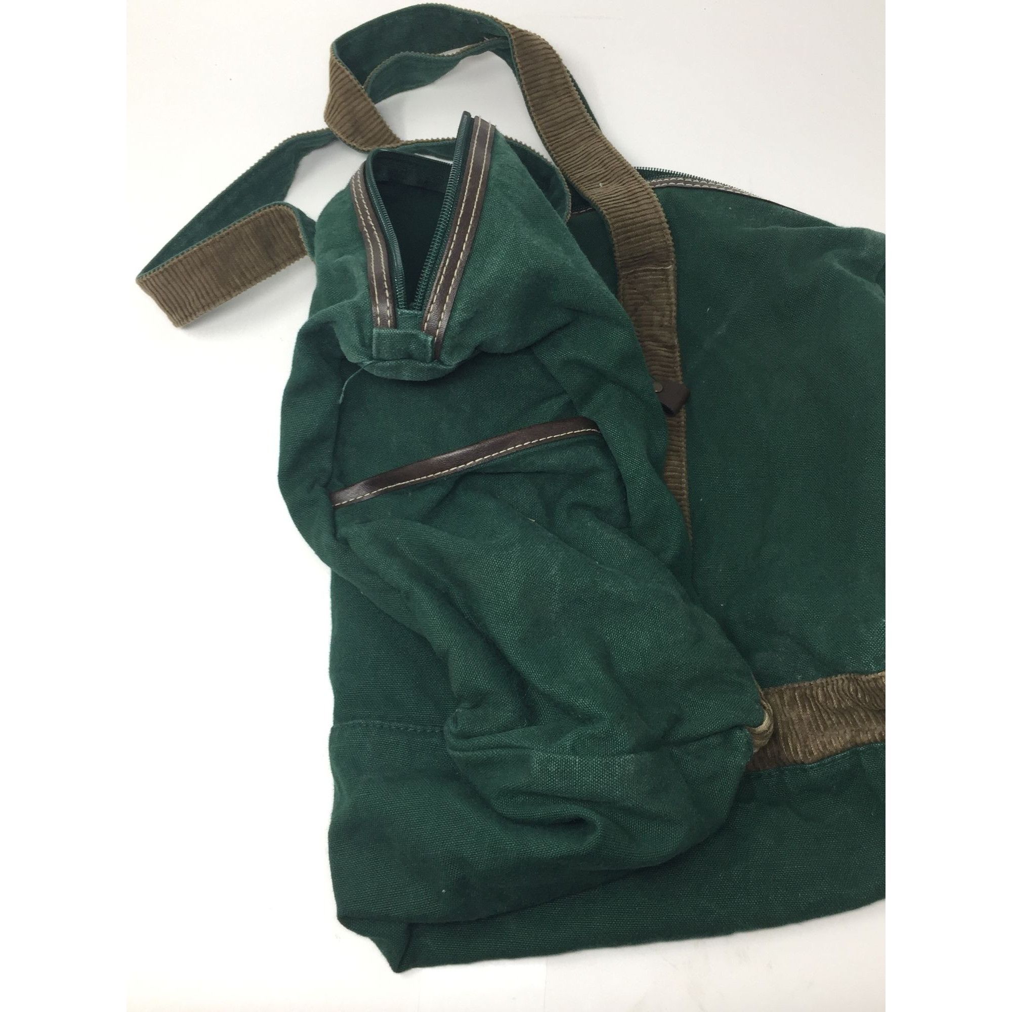 Disney Vintage Disney Mickey Unlimited Green and Brown Duffle Bag- Size ONE SIZE - 3 Thumbnail