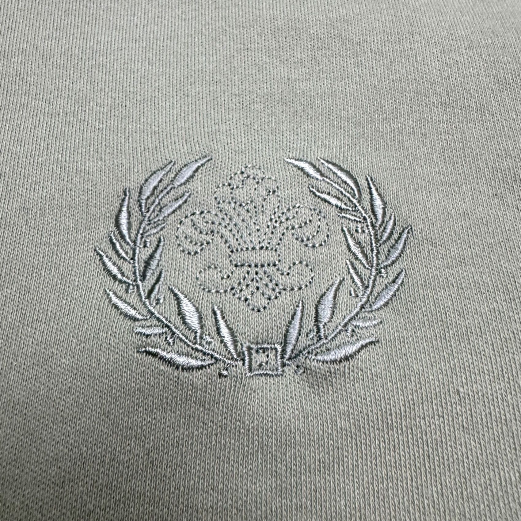 Blair Blair Shirt Womens Large Sage Green Mock Neck Long Sleeve Embroidered Logo Top Size L / US 10 / IT 46 - 3 Thumbnail