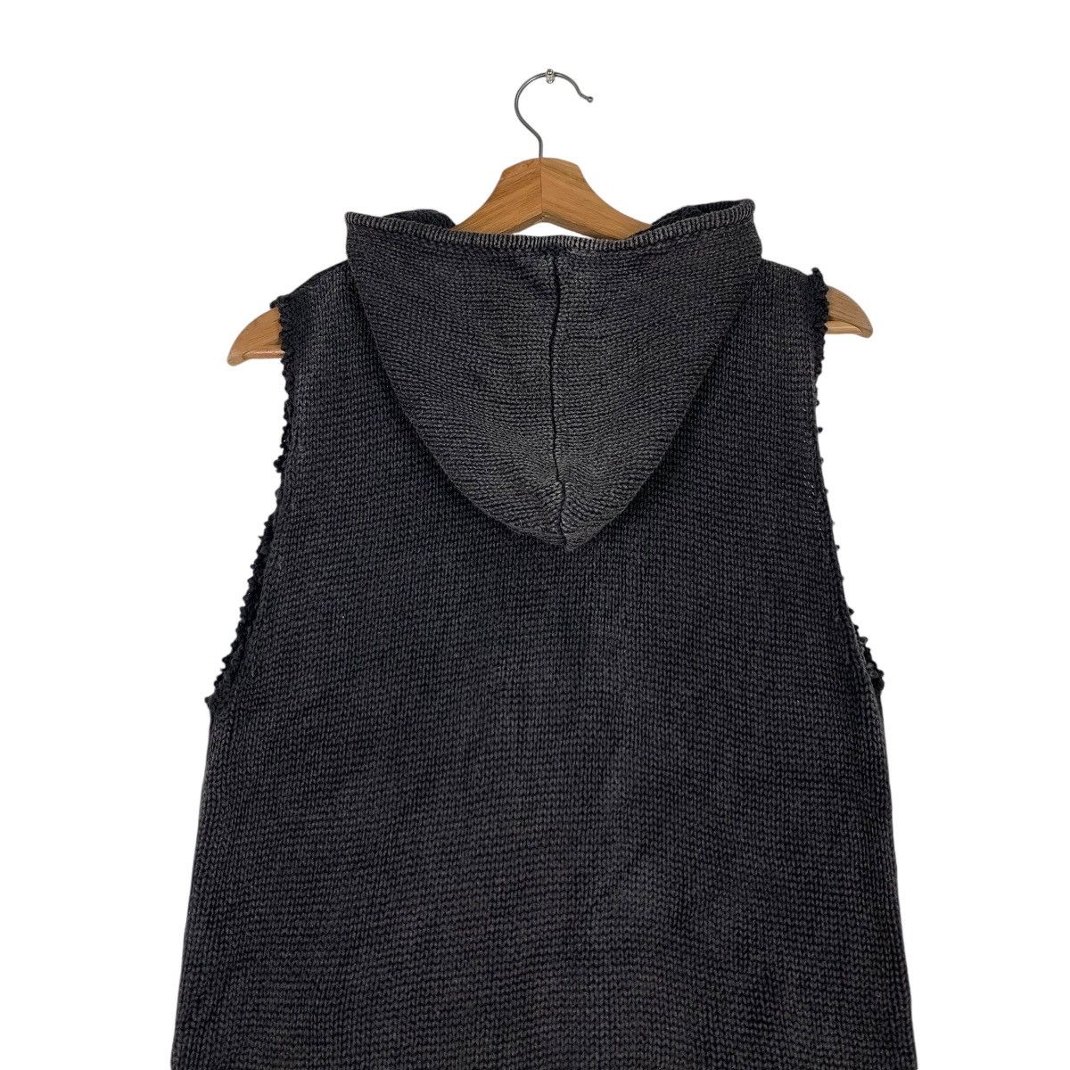 Japanese Brand BACK NUMBER Sleeveless Zipper Hoodies Vest #1227-C55 Size US M / EU 48-50 / 2 - 8 Thumbnail