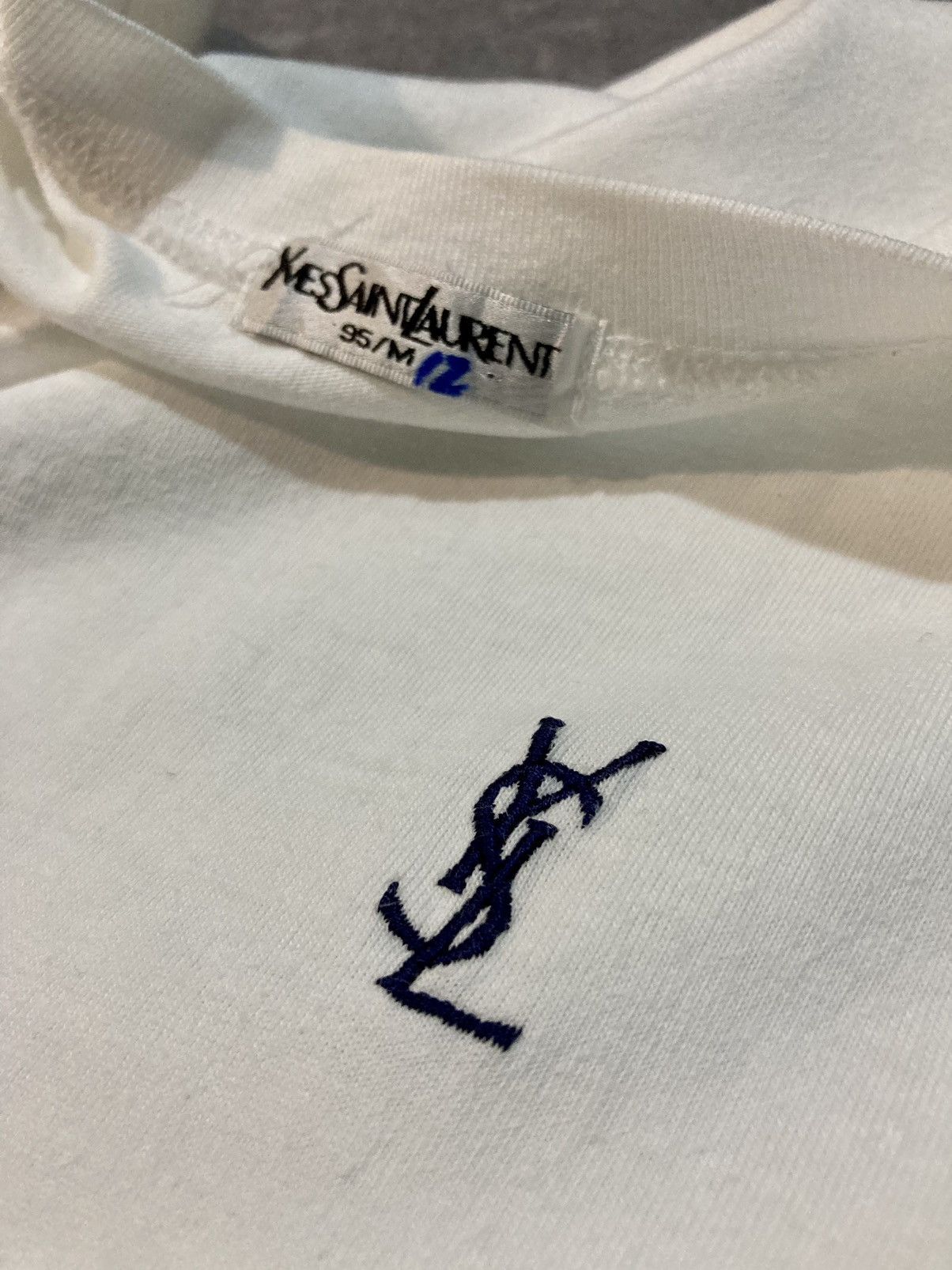Vintage Yves Saint Laurent White Tee