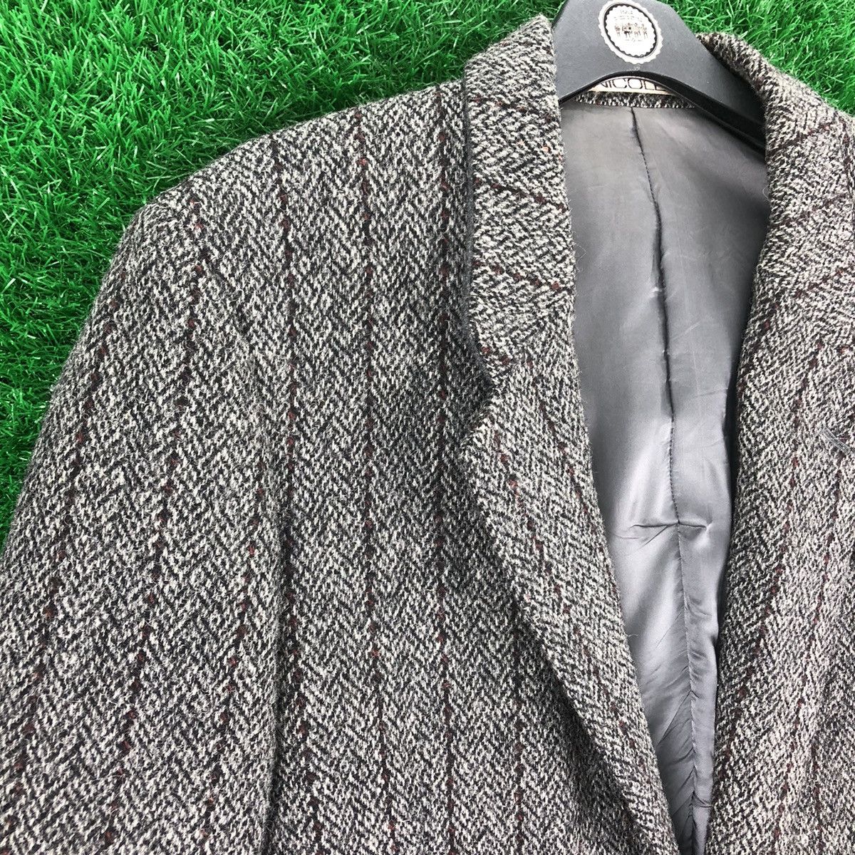 Japanese Brand Vintage 80's Wool Striped Blazer Flap Pocket by Nicole Size US L / EU 52-54 / 3 - 2 Thumbnail