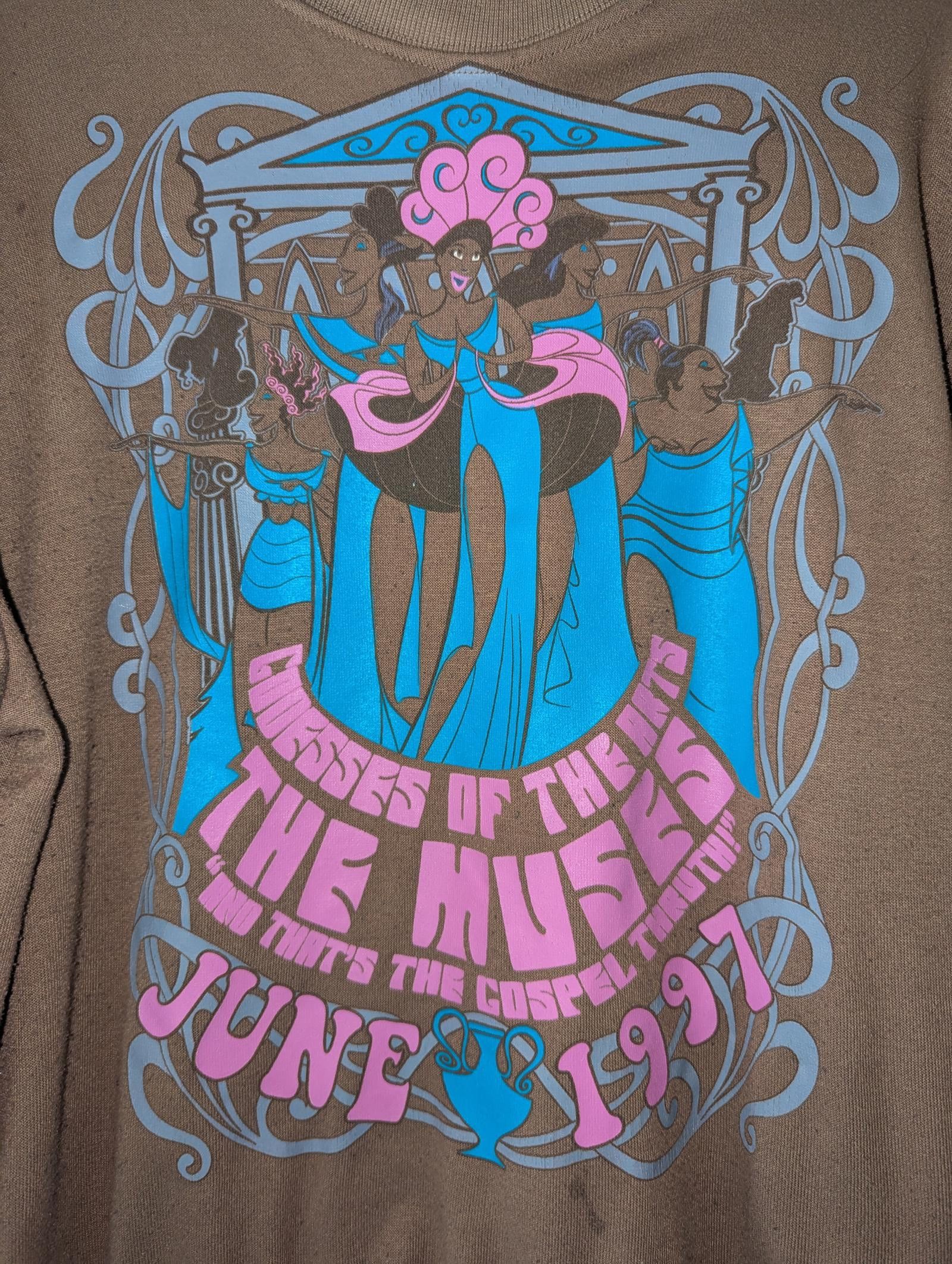Disney Vintage Disney 1997 The Muses Sweatshirt Pullover Small Size S / US 4 / IT 40 - 4 Thumbnail
