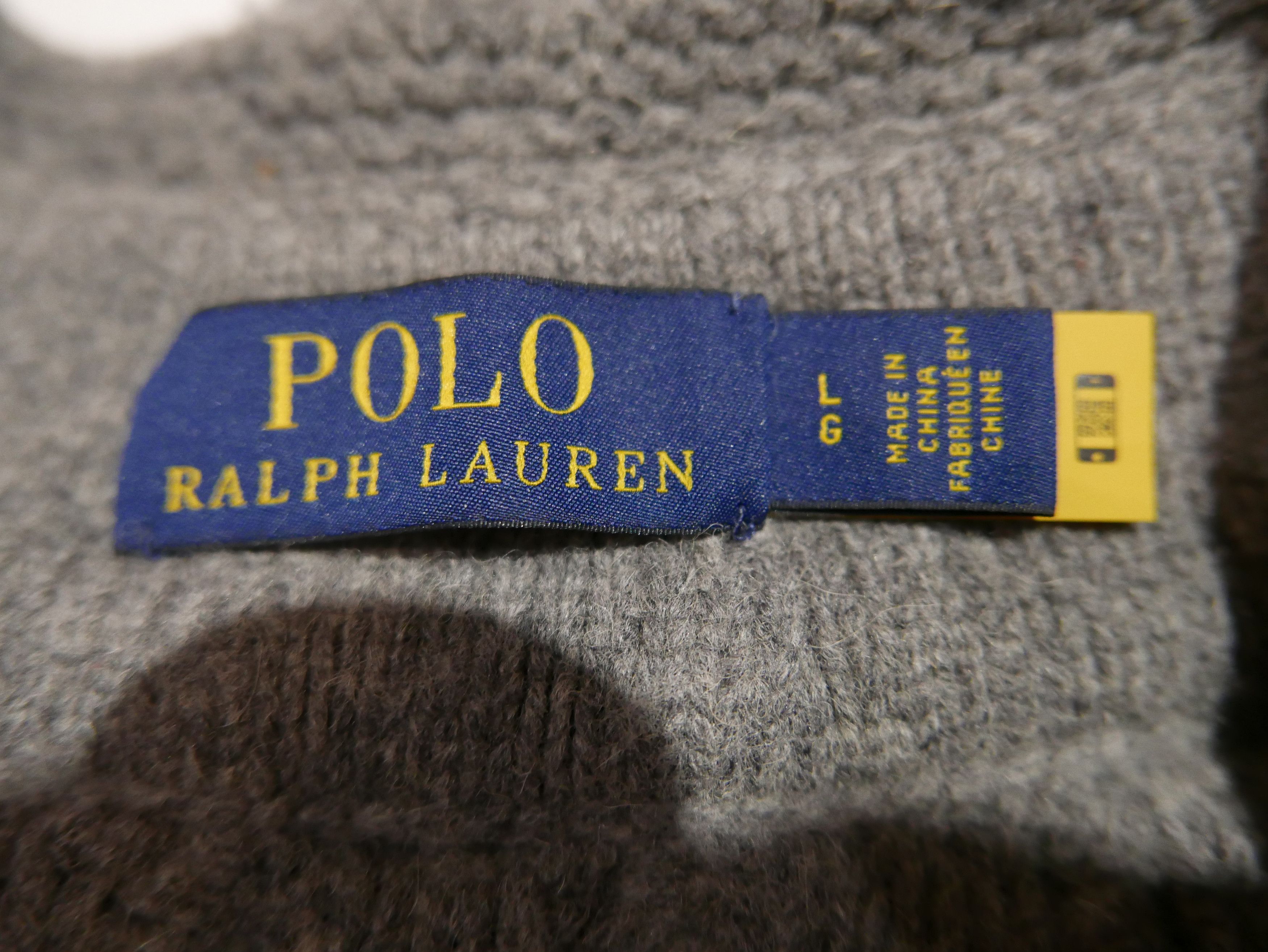 Polo Ralph Lauren Polo Ralph Lauren Sweater Gray Crest Cricket Cable Wool L Size US L / EU 52-54 / 3 - 3 Thumbnail