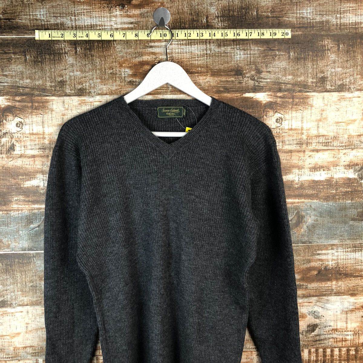 Homespun Knitwear × Japanese Brand Seven Island Grey Knitwear #A1356 Size M / US 6-8 / IT 42-44 - 2 Thumbnail