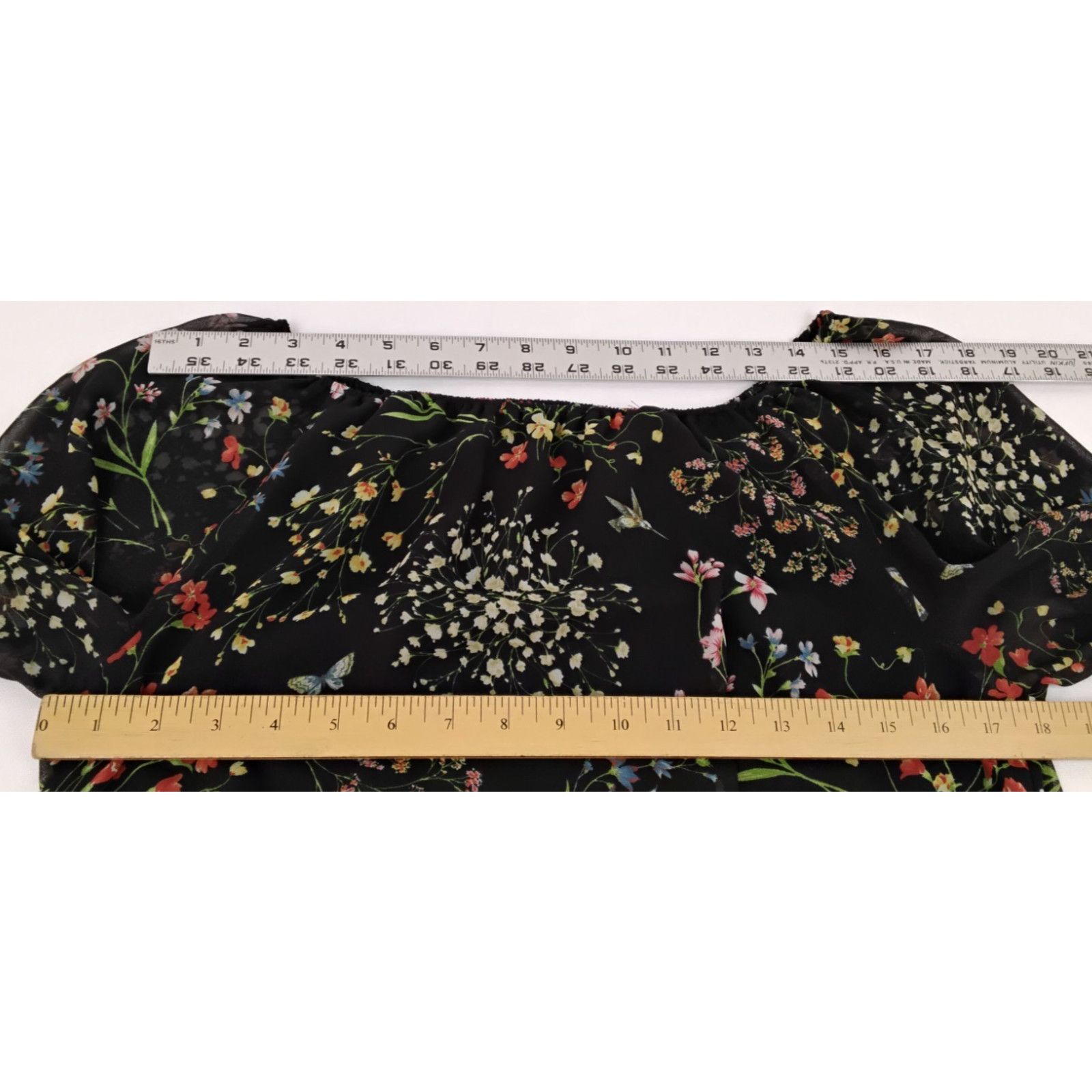 Alice + Olivia Alice & Olivia Blouse Women's M Floral Off the Shoulder Size M / US 6-8 / IT 42-44 - 10 Thumbnail