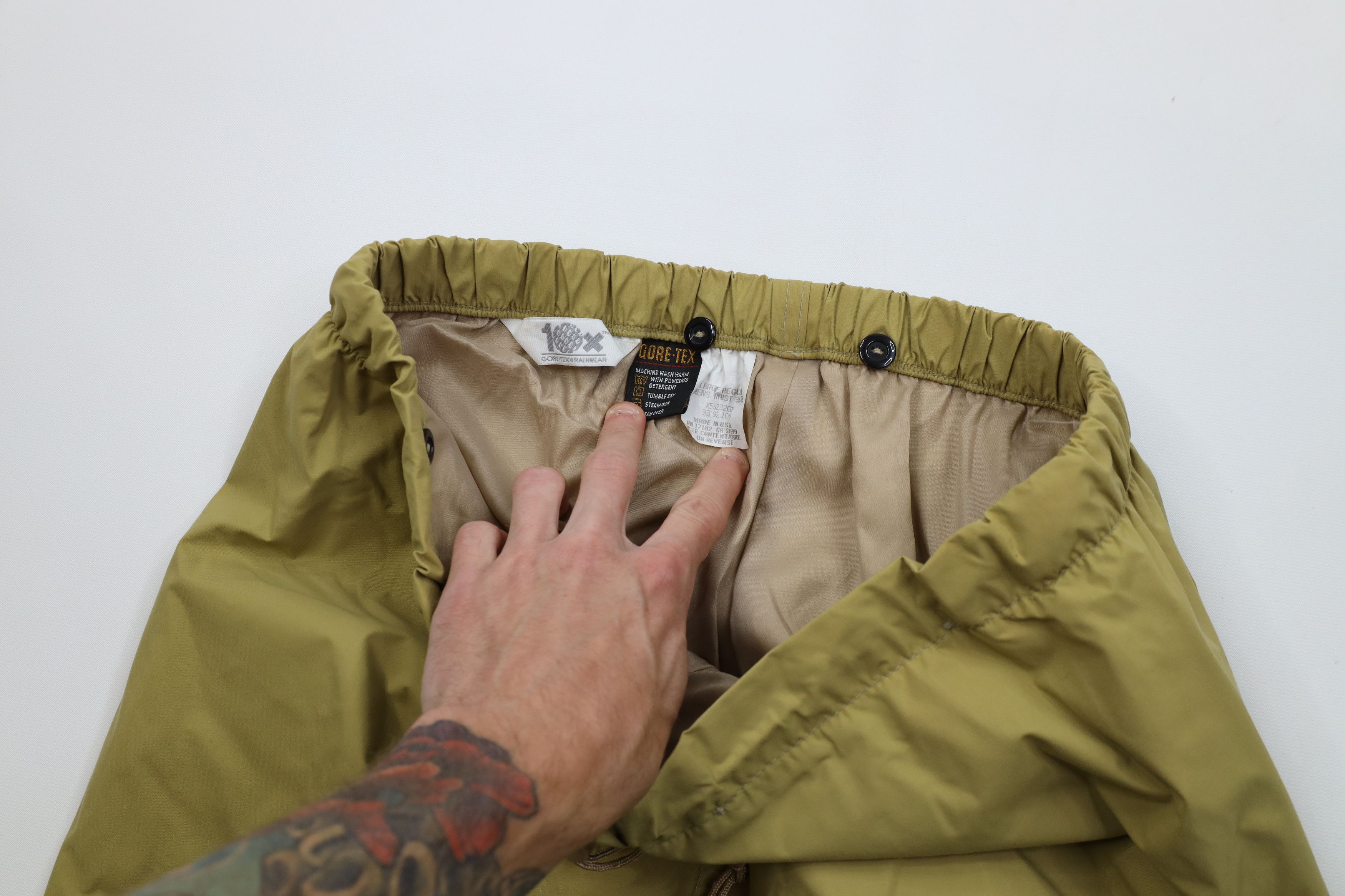 Vintage Vintage 90s Streetwear Waterproof Goretex Rain Pants USA Size US 36 / EU 52 - 9 Thumbnail
