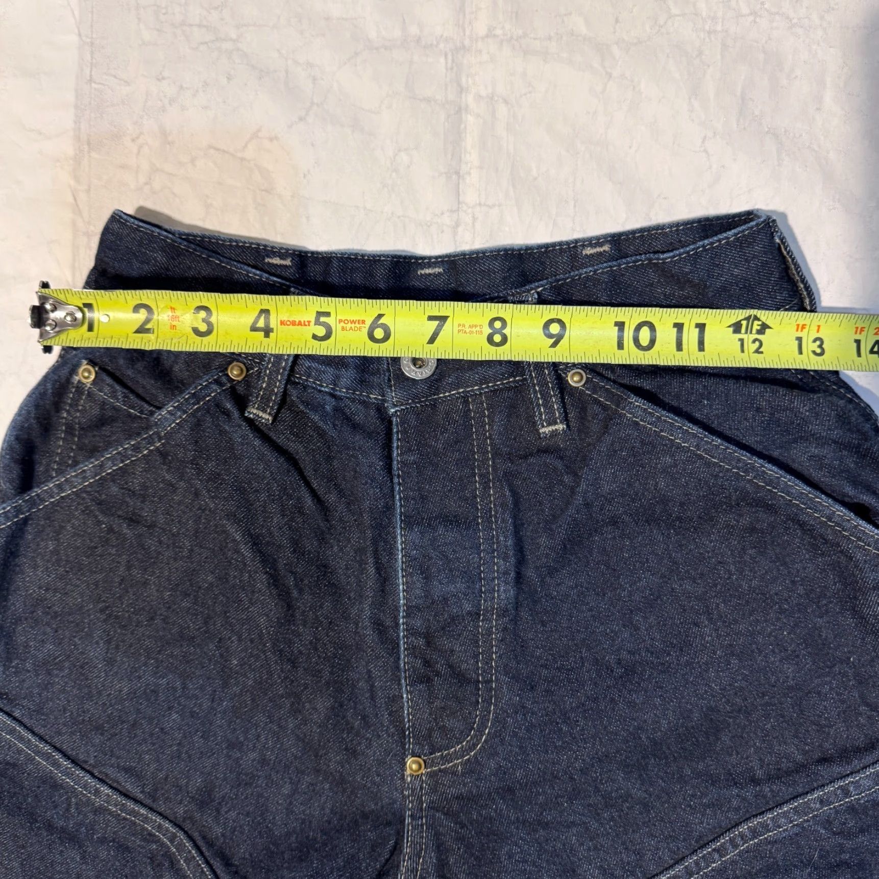 G-Star VINTAGE G-Star Raw SHORTCUT ELWOOD Jeans Men 27x30 Blue Cotton Denim 3D Workwear Straight Inseam 30 Mid-Rise Classic Regular Jeans Mens Size US 27 - 5 Thumbnail