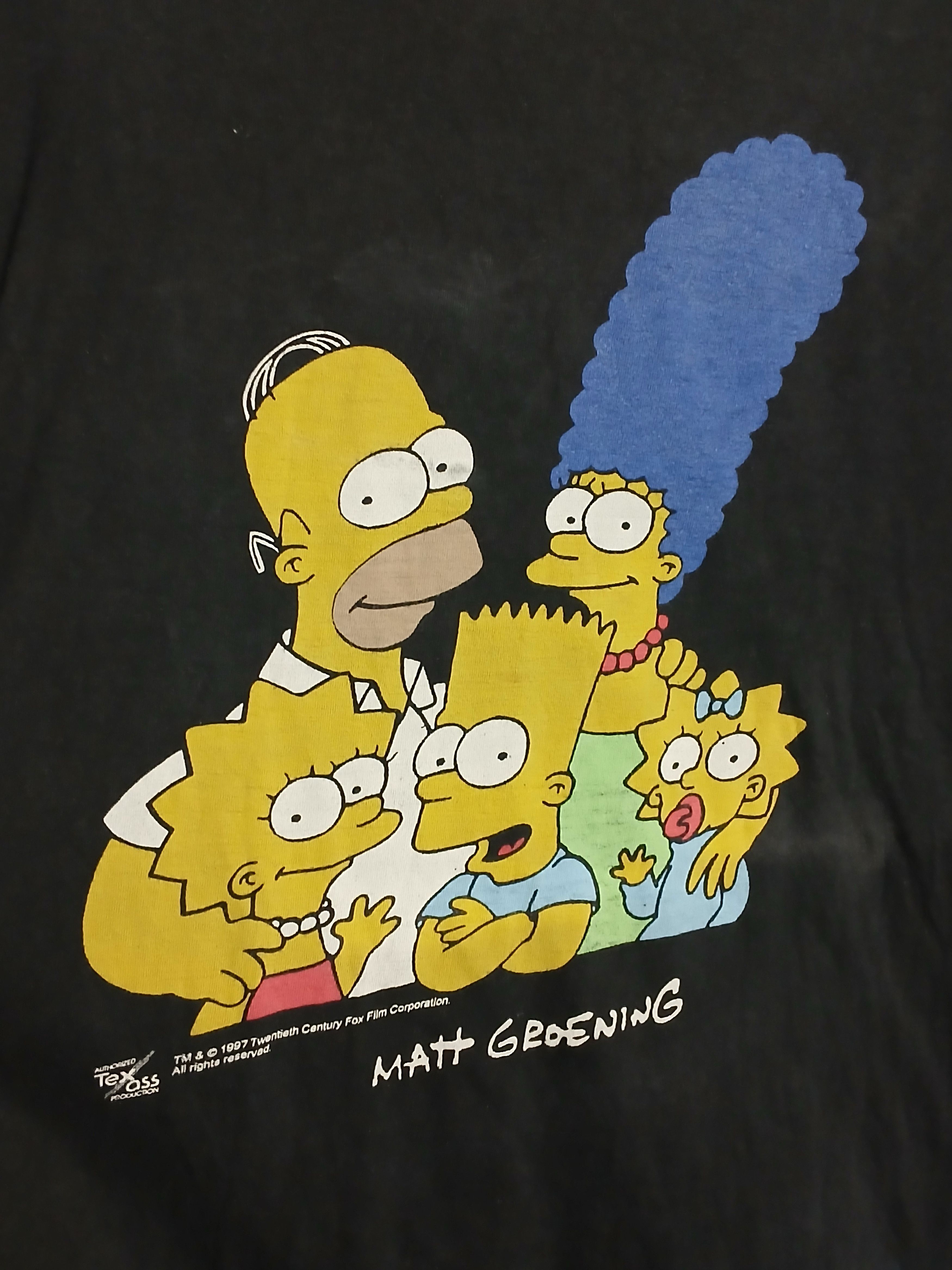 The Simpsons × Vintage Vintage 1997 The Simpsons T-Shirt Size US XL / EU 56 / 4 - 3 Thumbnail
