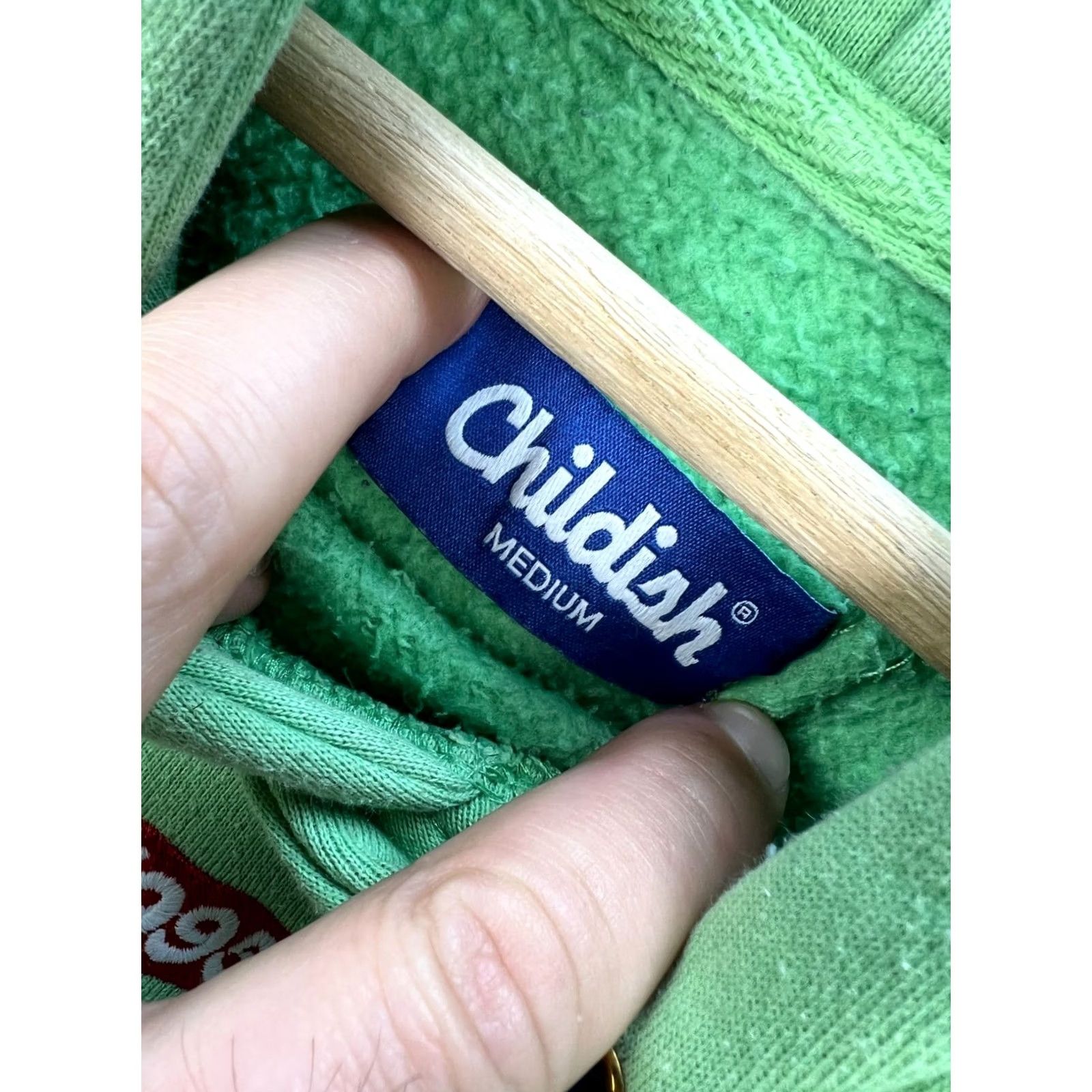 Logo 7 VINTAGE TGFbro Hoodie Shirt Mens Size M Green Blue Logo Hooded Pullover 95 Sweatshirt Size US M / EU 48-50 / 2 - 5 Thumbnail