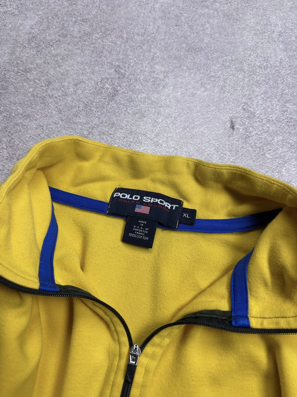Polo Ralph Lauren Vintage Polo Ralph Lauren Sport RRL Quarter Zip Sweatshirt Size US XL / EU 56 / 4 - 4 Thumbnail