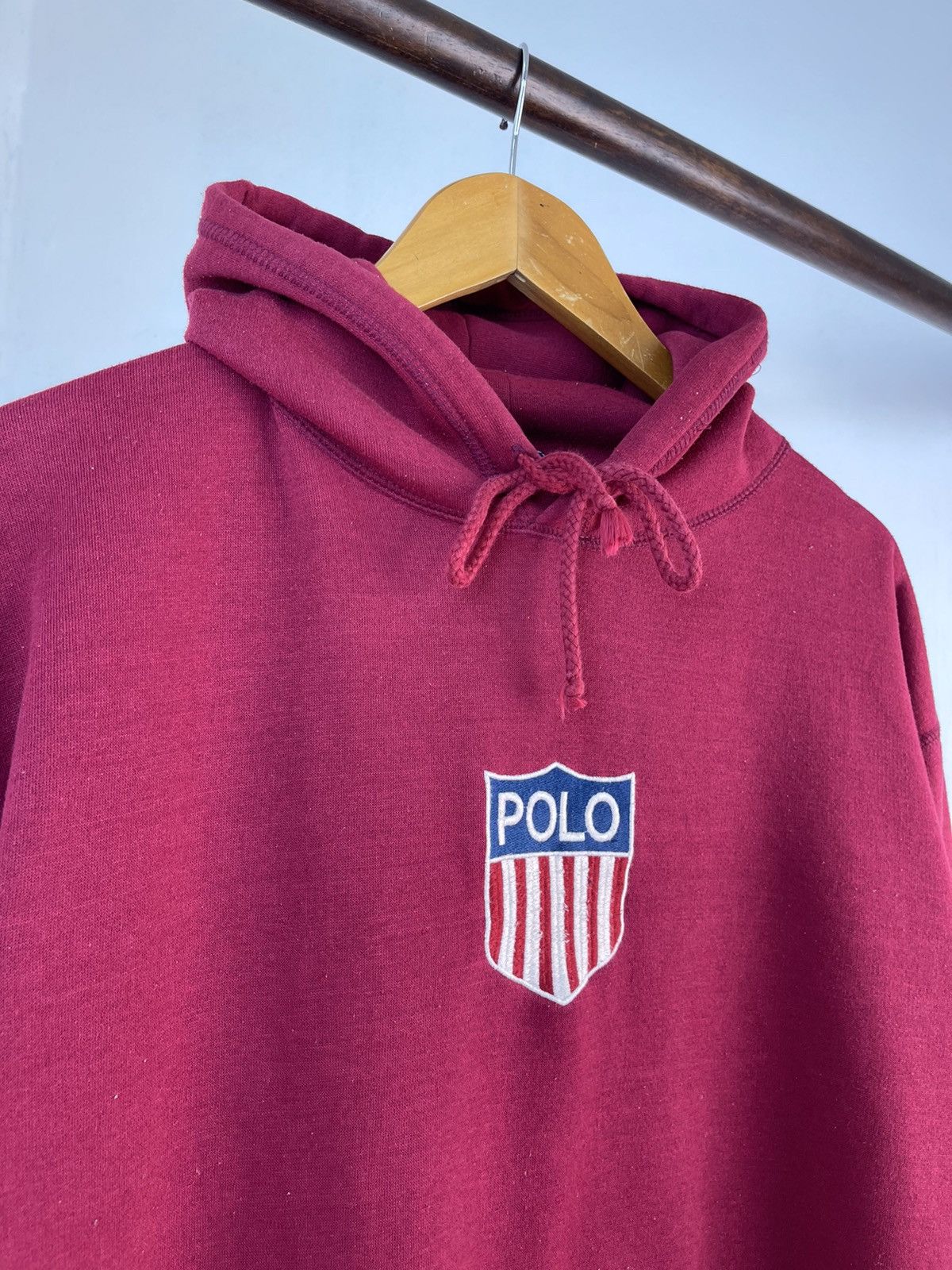 Chaps Ralph Lauren × Polo Ralph Lauren × RRL Ralph Lauren Vtg Polo K Swiss Center Logo Hoodie Size US L / EU 52-54 / 3 - 6 Thumbnail