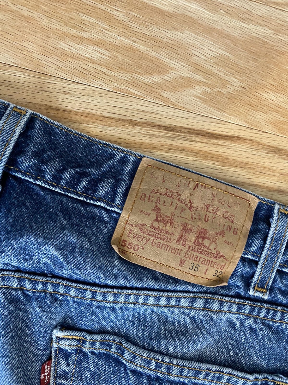 Levi's × Vintage Levi’s 550 Baggy Vintage Faded Jeans Size US 36 / EU 52 - 6 Thumbnail