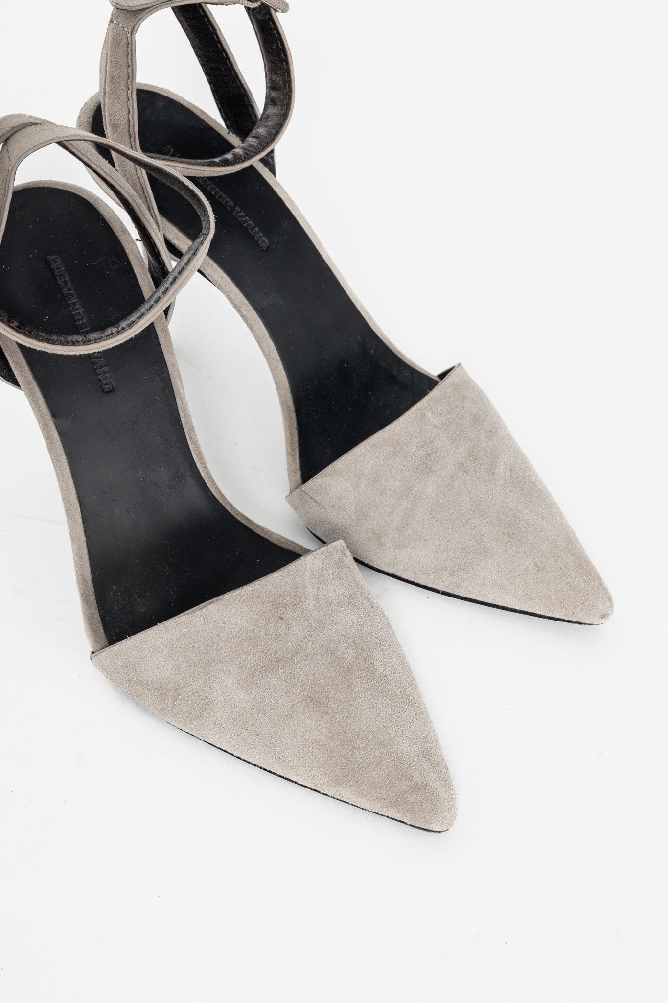 Alexander Wang Alexander Wang Lovisa Taupe Suede Pointed-Toe Pumps Size US 5.5 / IT 35.5 - 6 Thumbnail