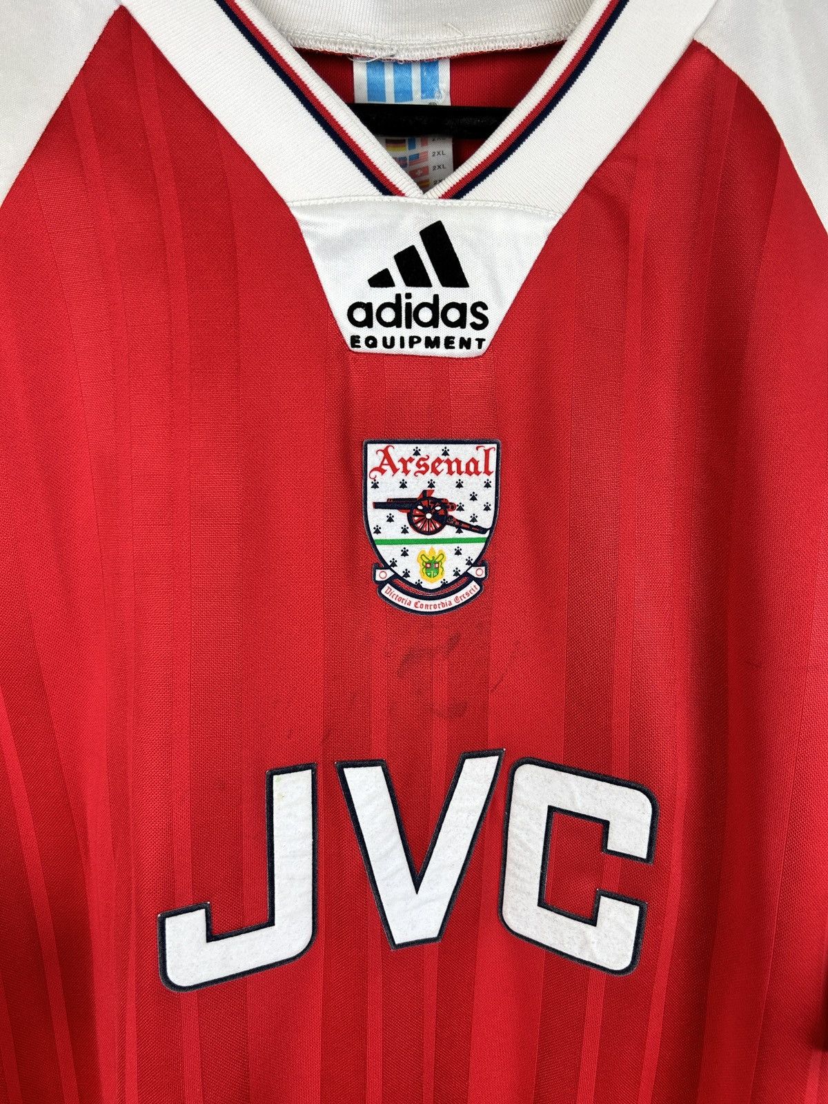 Adidas 90s Adidas Arsenal FC 1992/93/94 Home Kit Soccer Jersey XXL Size US XXL / EU 58 / 5 - 2 Thumbnail