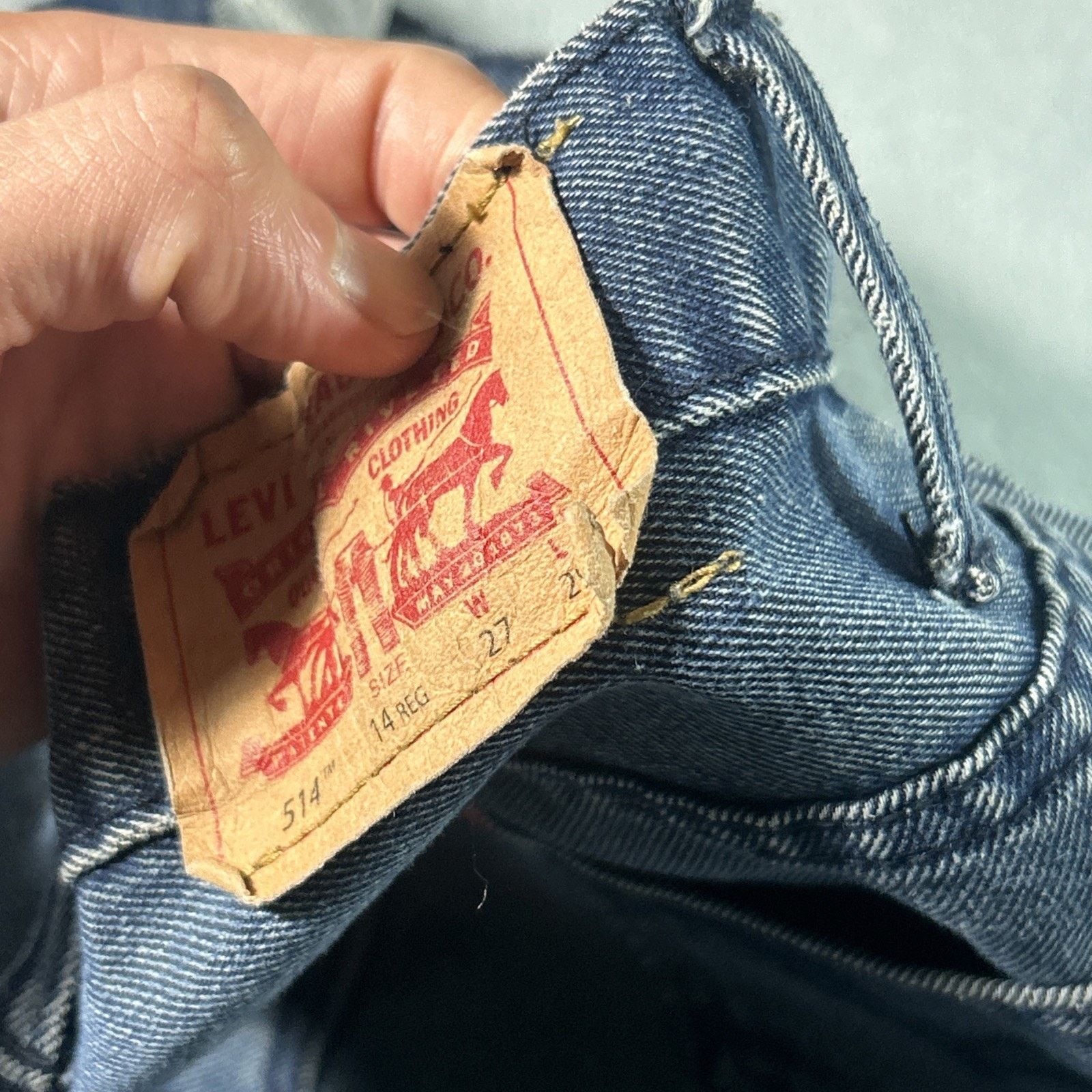 Levi's Levis 514 Straight Jeans Youth Teen 14 27x27 Hamilton Skinny Size 36" / US 14 / IT 50 - 6 Thumbnail