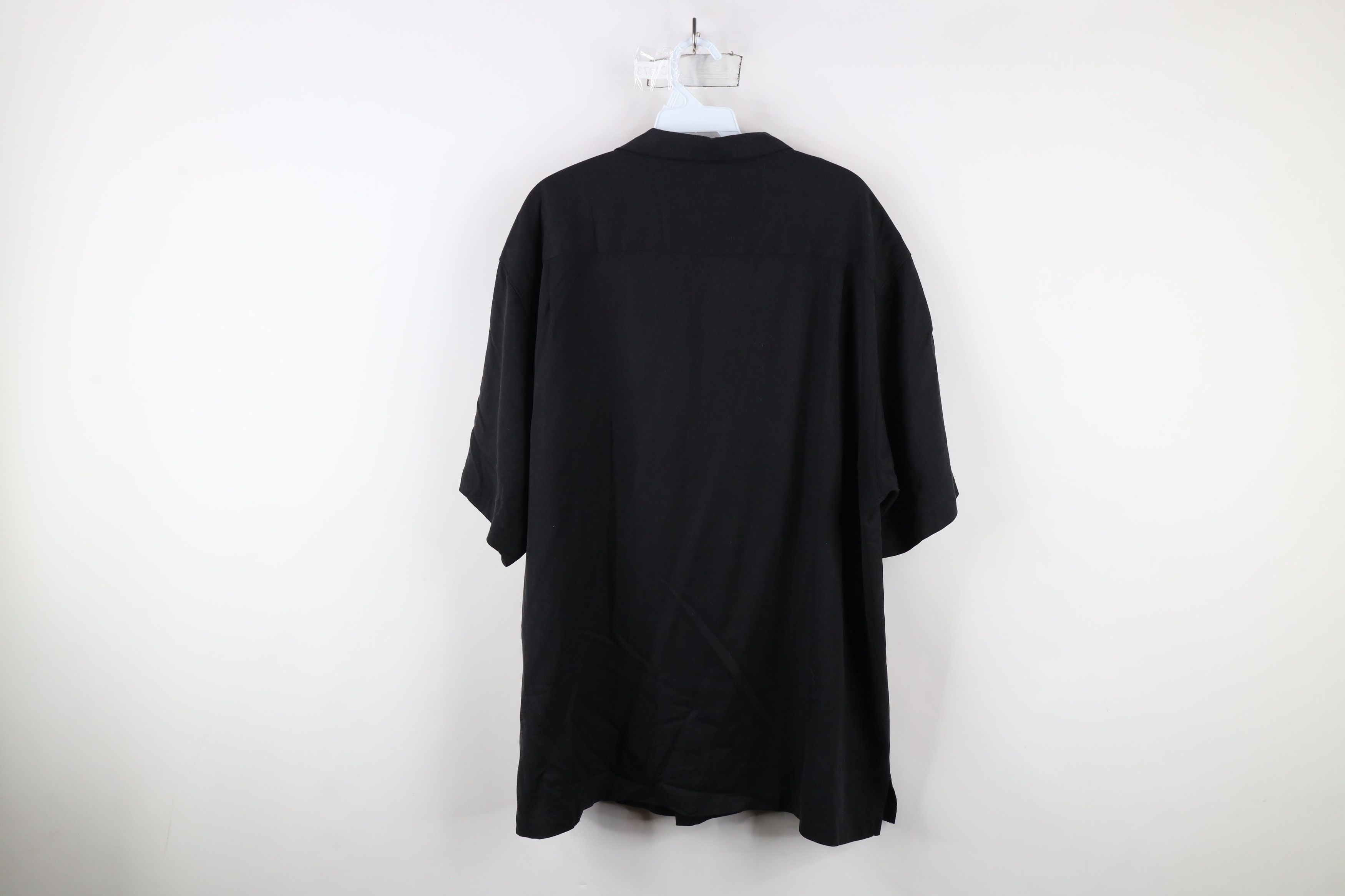 Tommy Bahama × Vintage Vintage 90s Tommy Bahama Looped Collar Button Shirt Black Size US XL / EU 56 / 4 - 11 Thumbnail