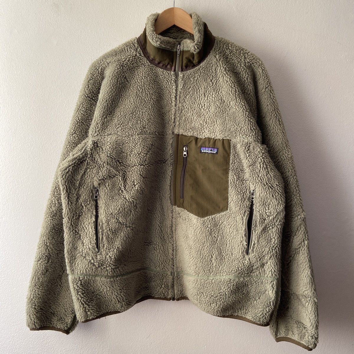 Patagonia 2004 Patagonia Retro-X Deep Pile Fleece Jacket in Moss Green Size US L / EU 52-54 / 3 - 1 Thumbnail