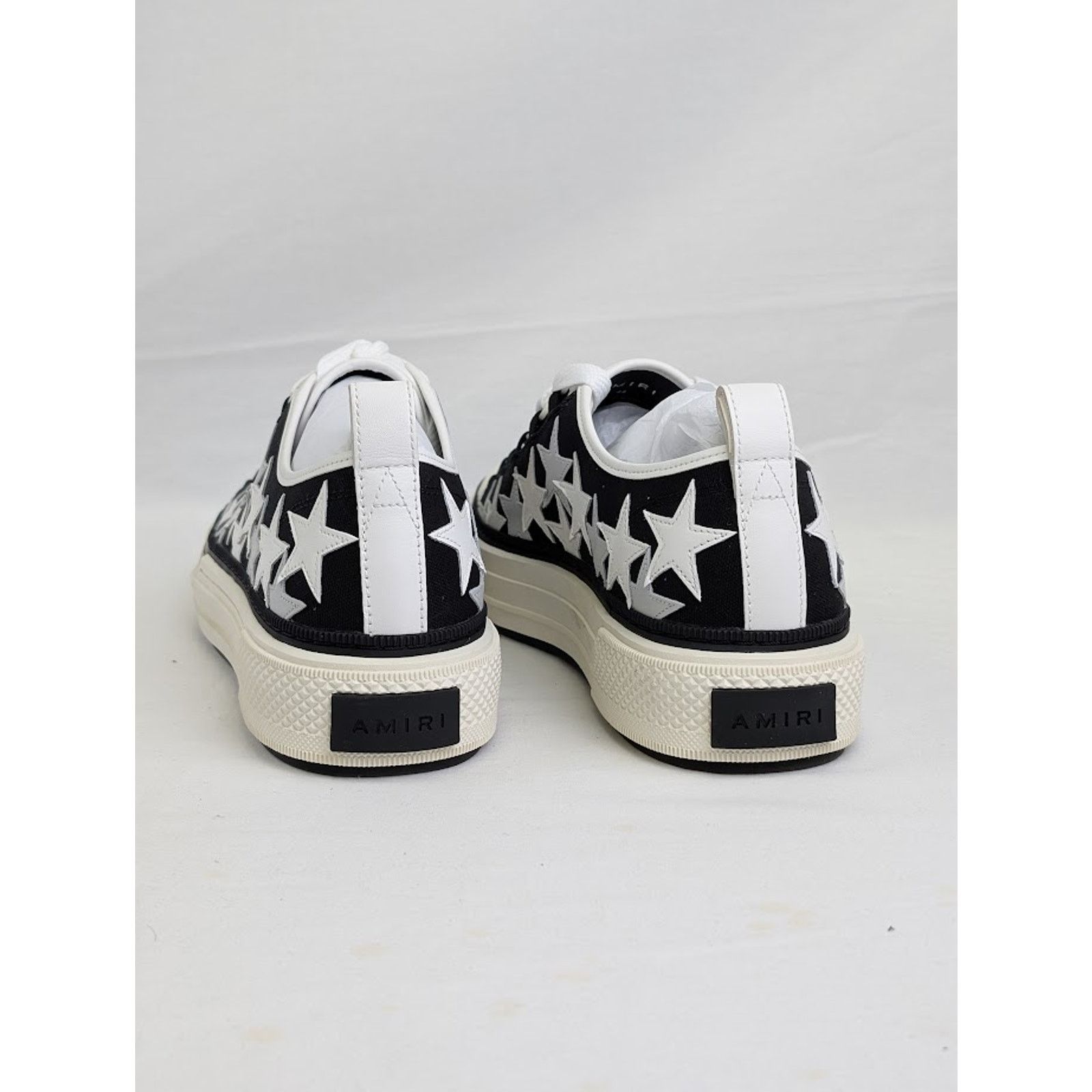 Amiri o1rshd1 Stars Court Low-Top Sneakers in Black Size US 12 / EU 45 - 11 Thumbnail