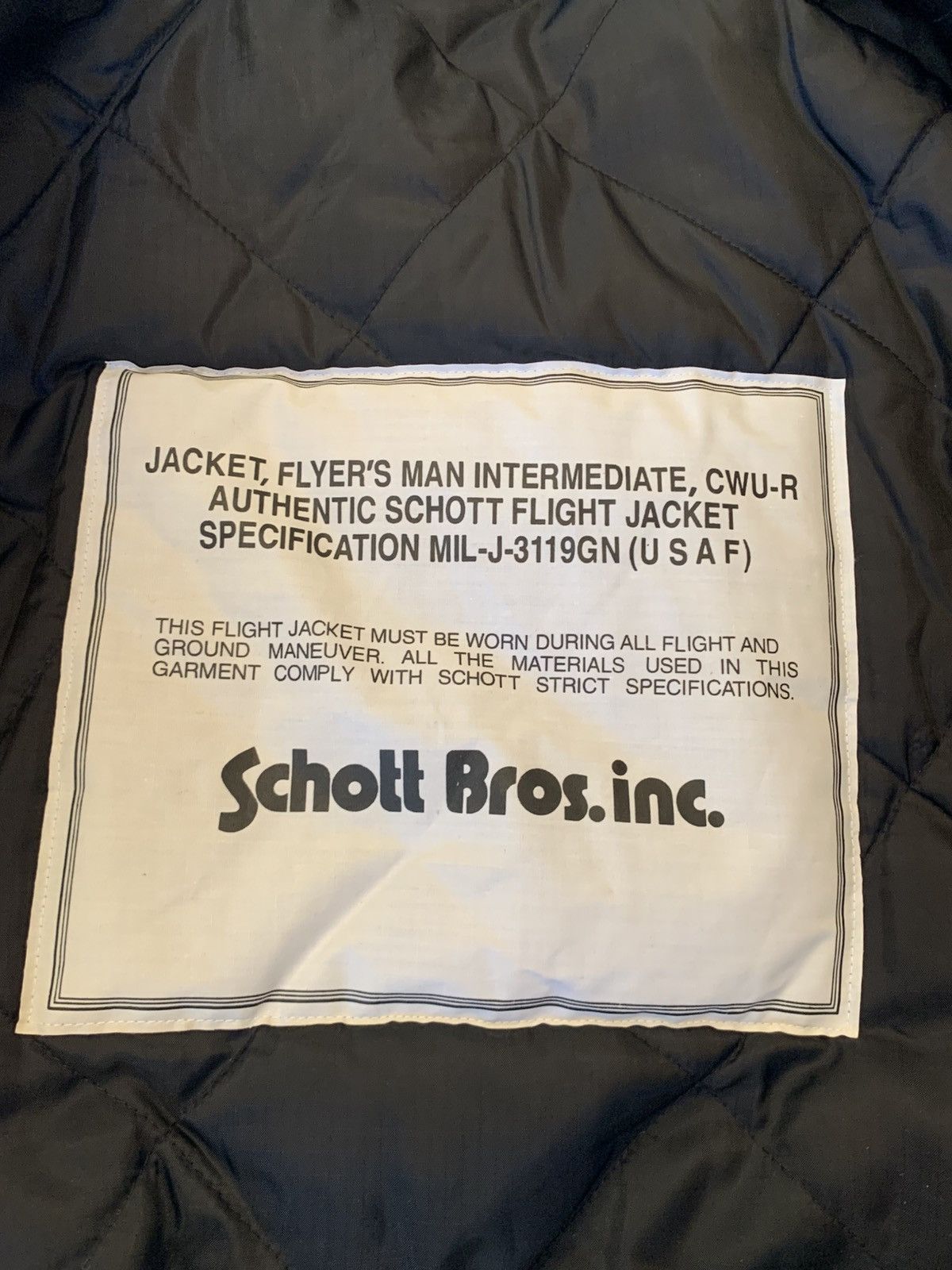 Schott Bomber Schott USA X-Large 100% Nylon Flight Jacket Size US XL / EU 56 / 4 - 4 Thumbnail