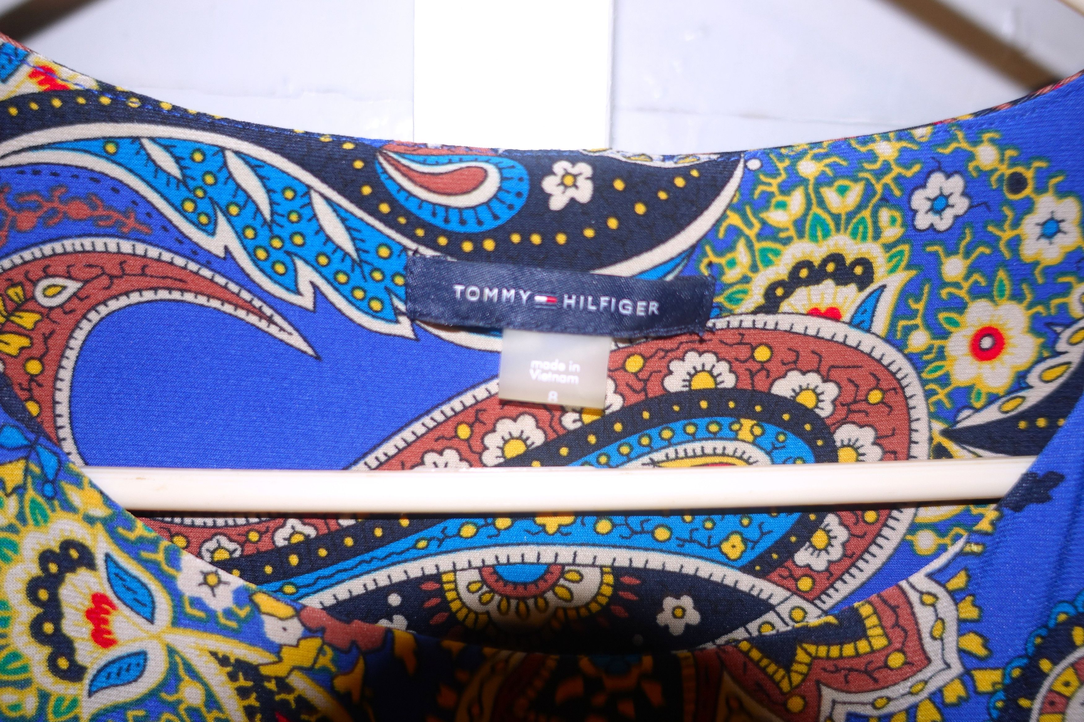 Tommy Hilfiger Tommy Hilfiger Blue Paisley Dress 8 Size M / US 6-8 / IT 42-44 - 7 Thumbnail