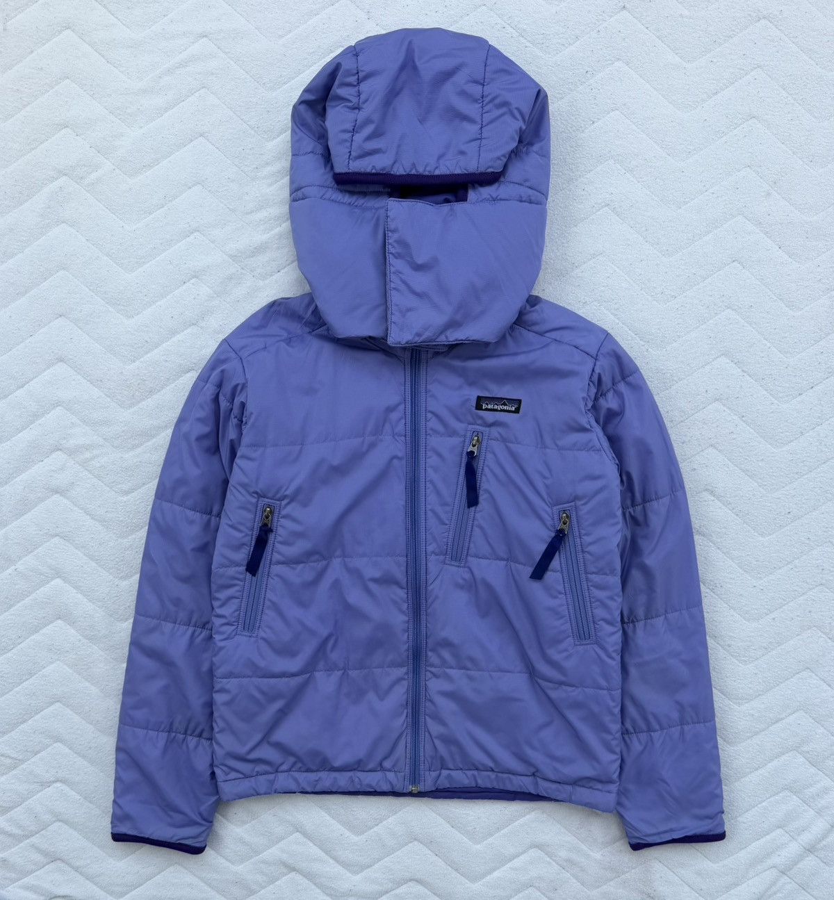 Patagonia Patagonia Purple Puffer Hooded Jacket Size XS / US 0-2 / IT 36-38 - 3 Thumbnail