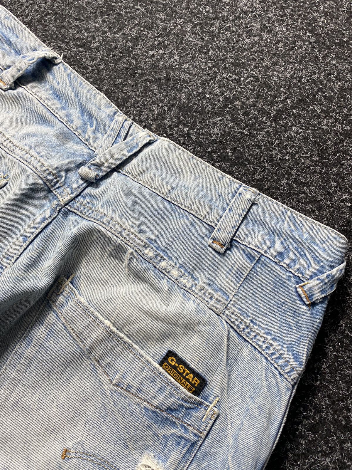 G-Star × Vintage 🔥G STAR OPIUM DISTRESSED TAPERED LOOSE JEANS 28 Size 28" / US 6 / IT 42 - 14 Thumbnail