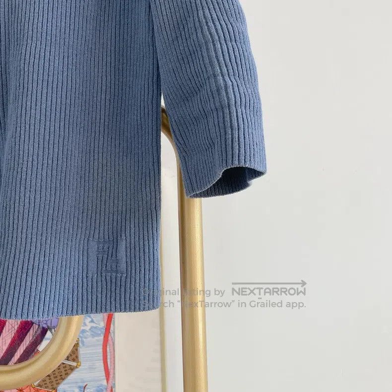 Fendi Fendi Blue knitted top Size S / US 4 / IT 40 - 4 Thumbnail