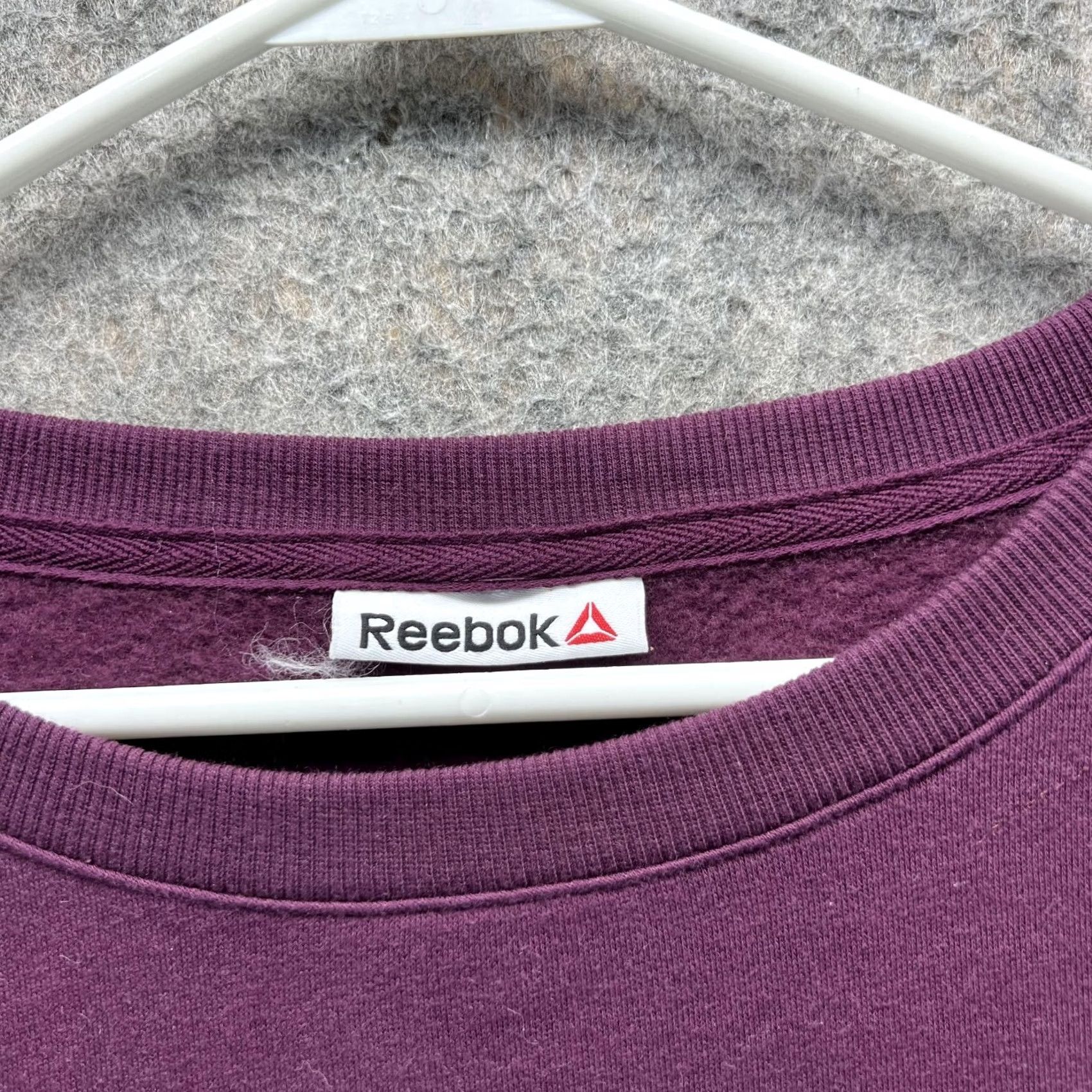 Reebok Reebok Sweater Women 2XL Purple Fleece Pullover Crewneck Sweatshirt Big Size XXL / US 16-18 / IT 52-54 - 2 Thumbnail
