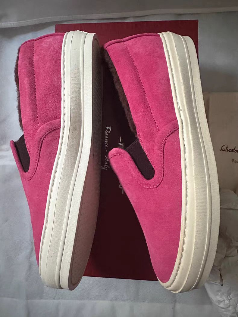Salvatore Ferragamo Fur-Lined Flatform Sneakers Q9 Size US 6.5 / IT 36.5 - 4 Thumbnail