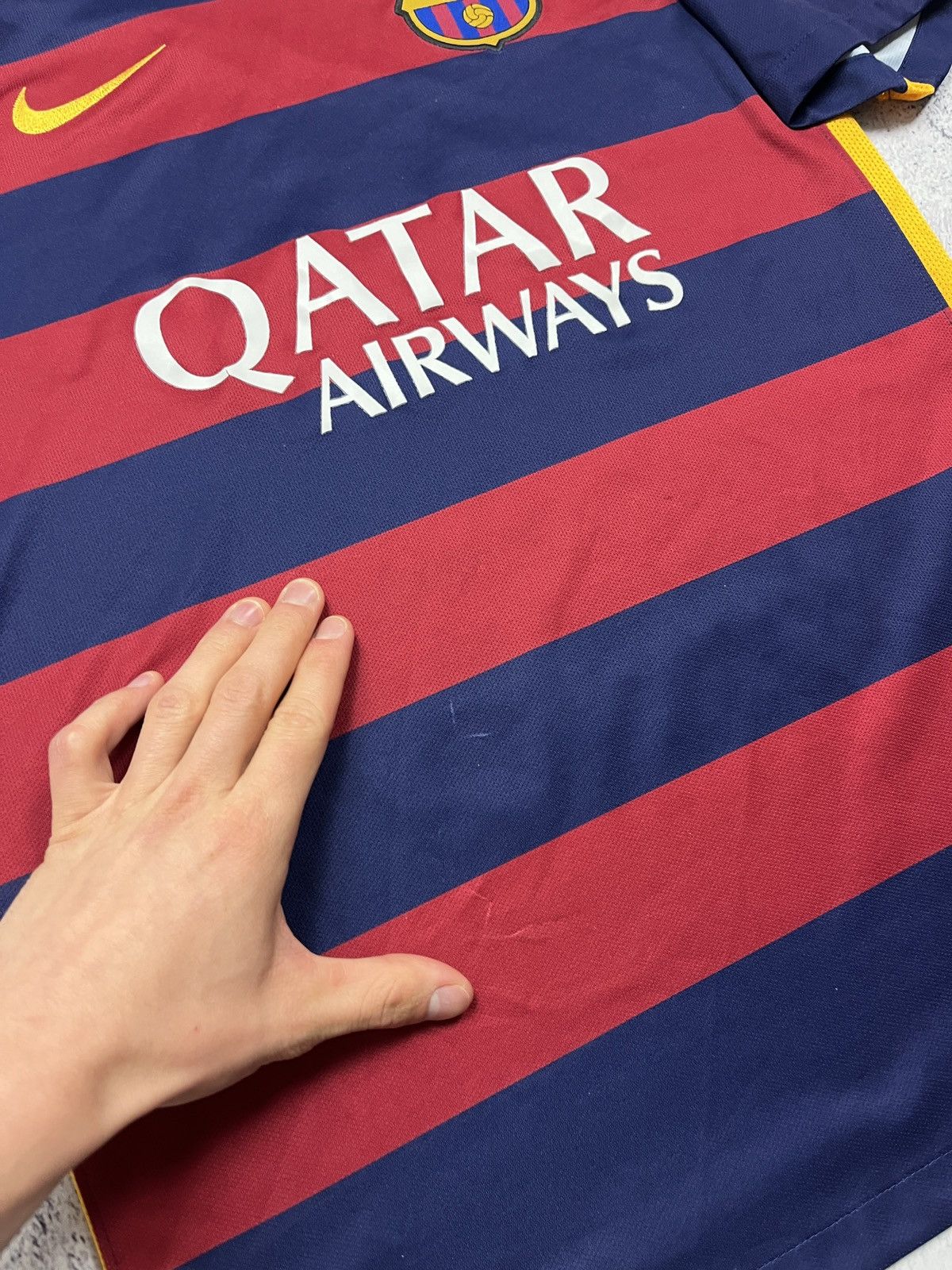 Nike Nike Barcelona 2015 Soccer Jersey Blockcore Shirt Football Size US S / EU 44-46 / 1 - 6 Thumbnail