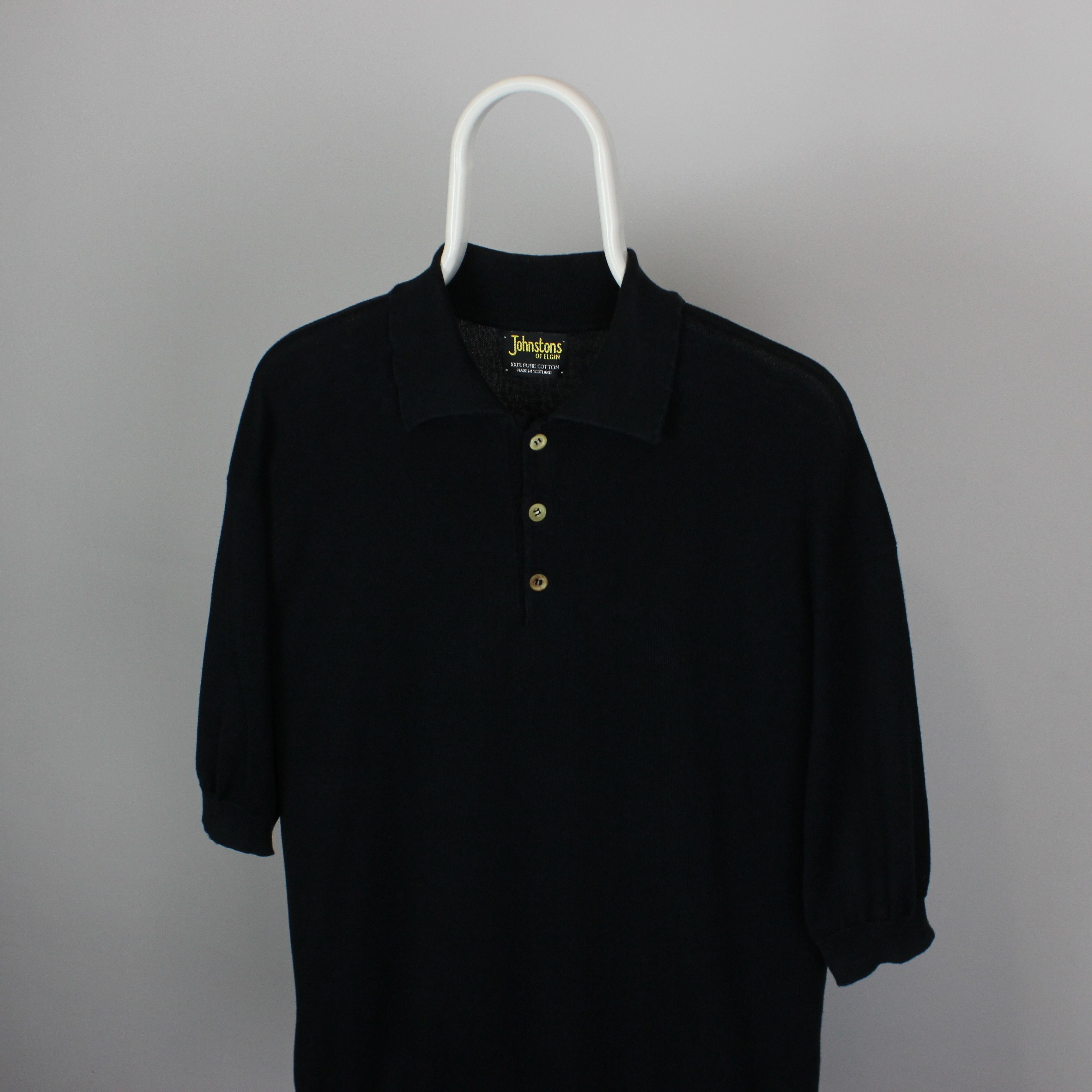 Johnstons Of Elgin Johnstons Of Elgin polo shirt men cotton L XL black Size US XL / EU 56 / 4 - 1 Thumbnail