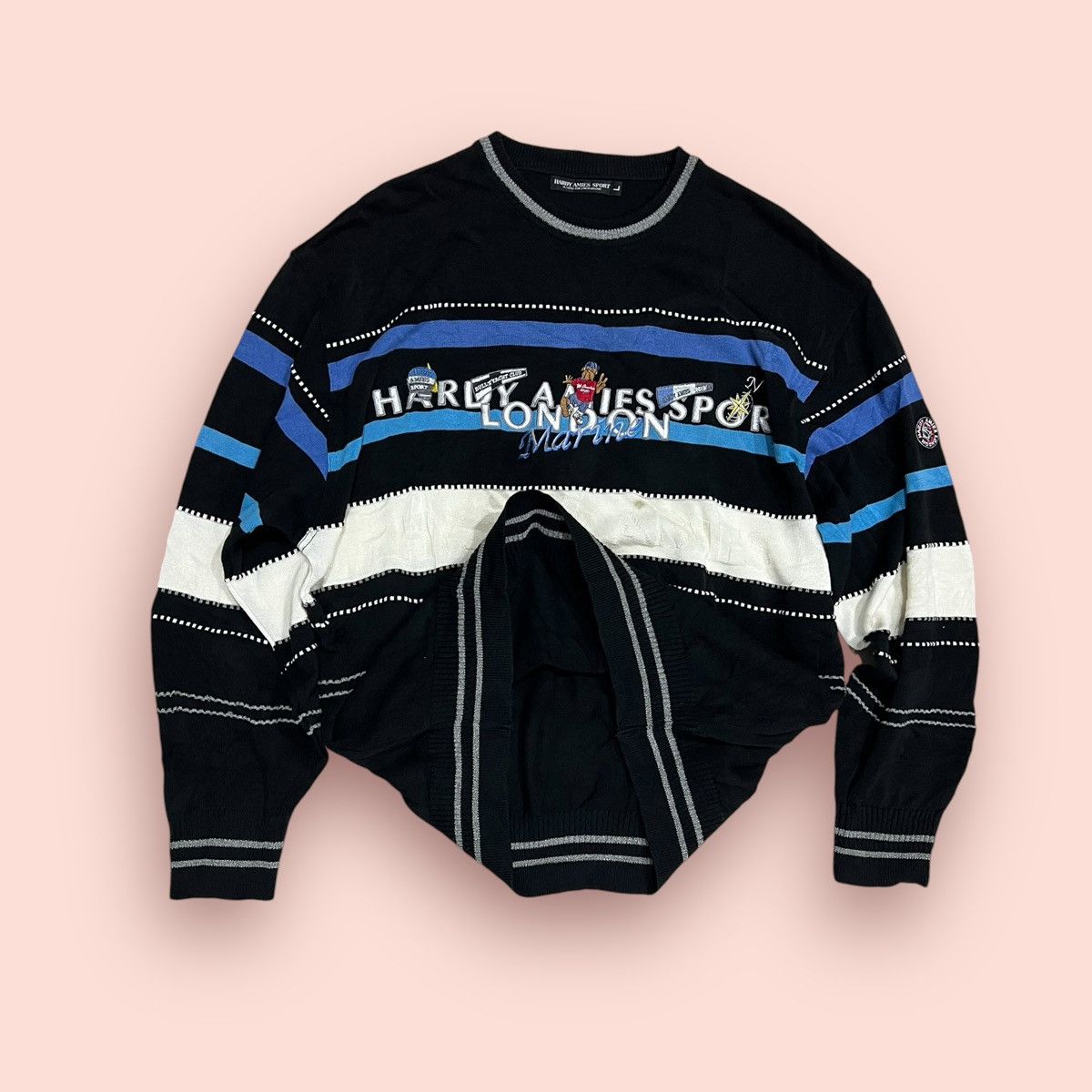 Designer × Hardy Amies VINTAGE HARDY AMIES SPORT PULLOVER SWEATER Size US L / EU 52-54 / 3 - 12 Thumbnail