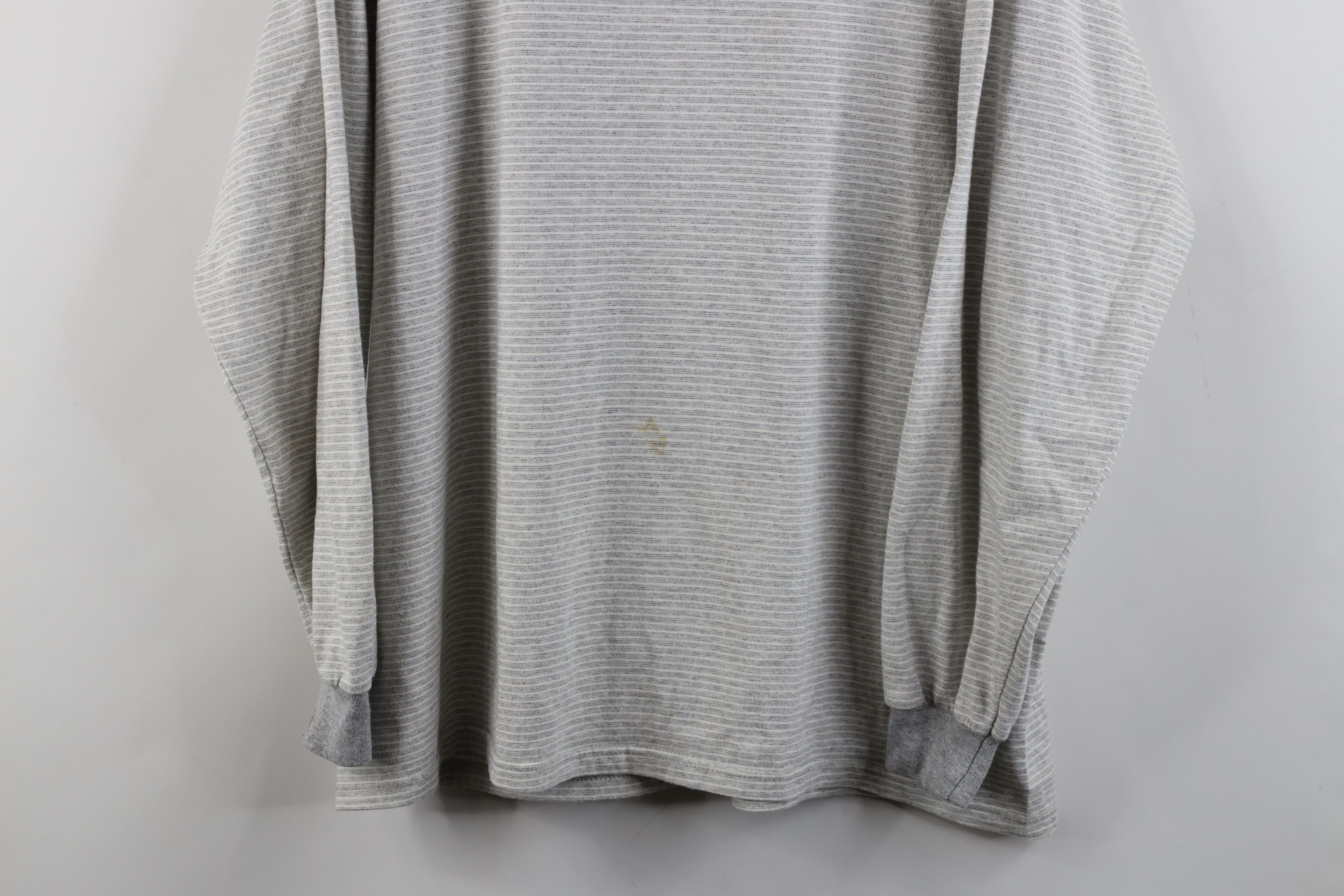 Vintage Vintage 90s Streetwear Blank Striped Long Sleeve T-Shirt Size US XL / EU 56 / 4 - 3 Thumbnail