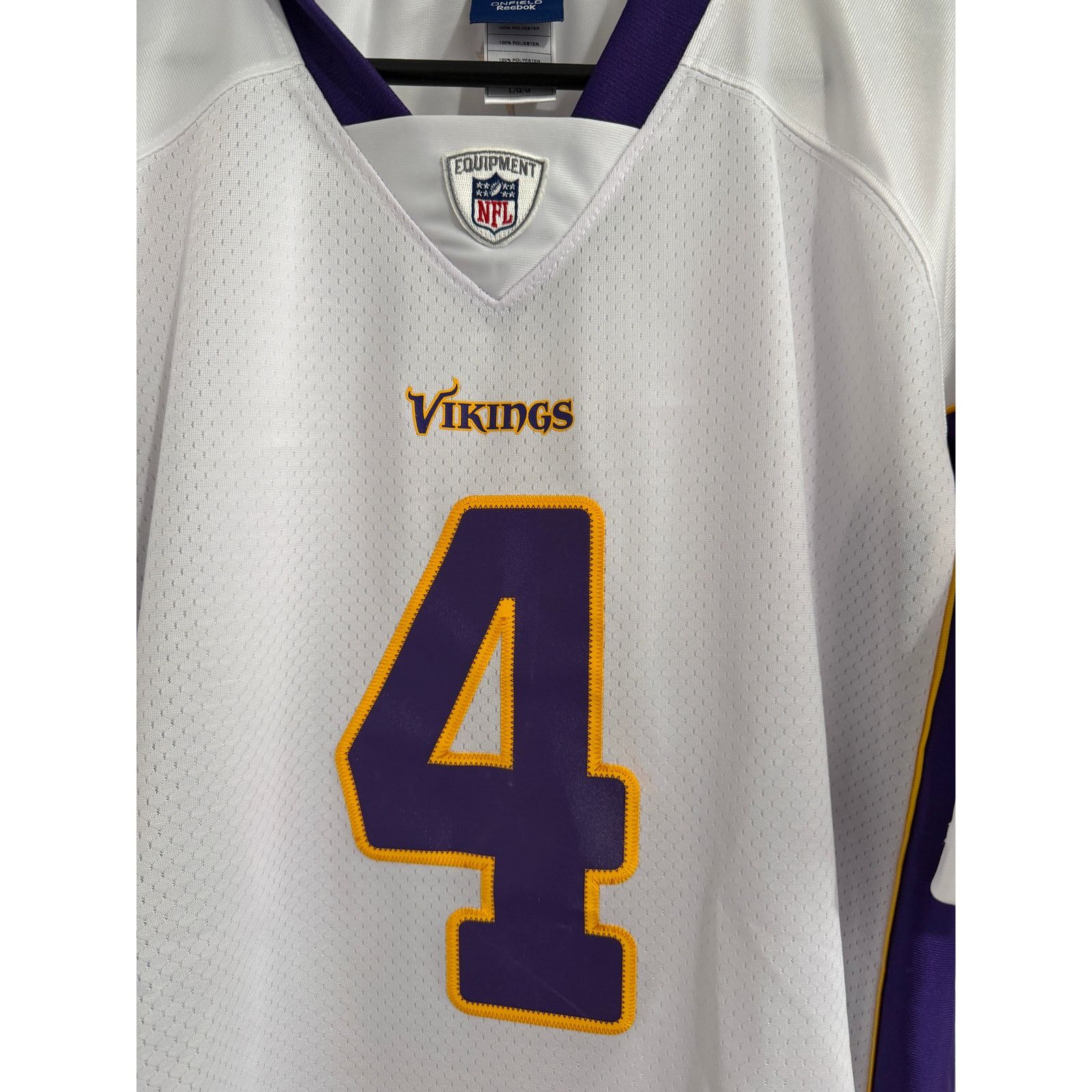 Reebok Brett Favre Minnesota Vikings Jersey Men's Size Large Size US L / EU 52-54 / 3 - 4 Thumbnail