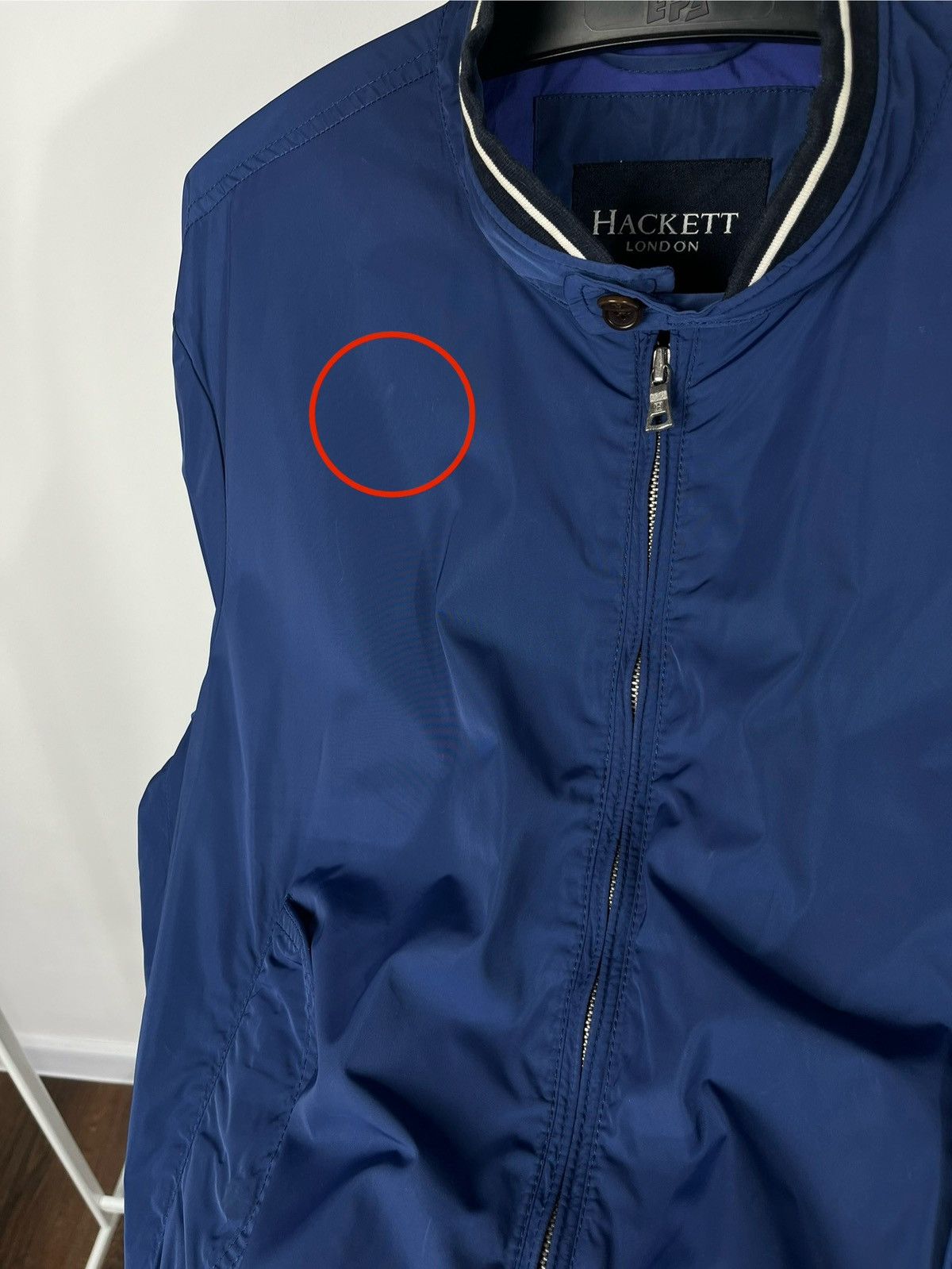 Hackett Hackett London Blue Bomber Jacket XL Men’s Nylon Retro Style Size US XL / EU 56 / 4 - 7 Thumbnail