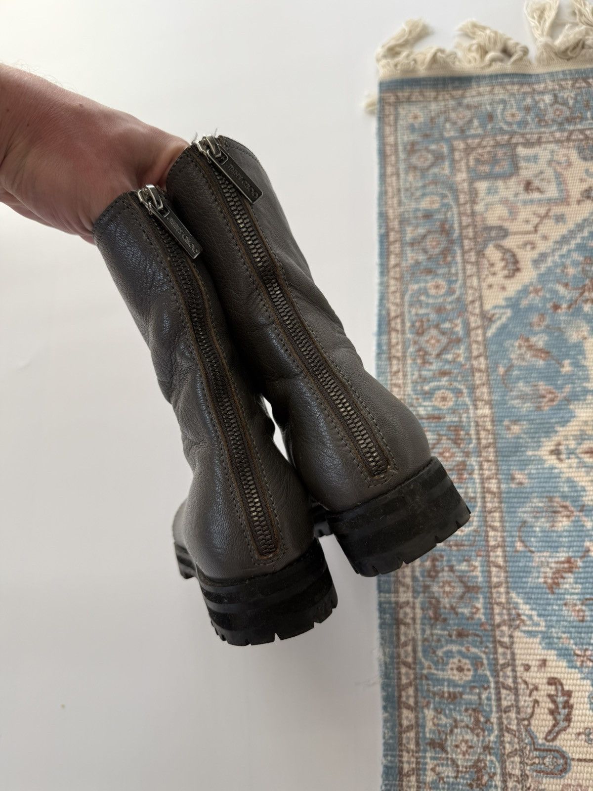 Jimmy Choo Jimmy Choo Biker Combat Ankle Leather Boots Size 37 Size US 7 / IT 37 - 5 Thumbnail