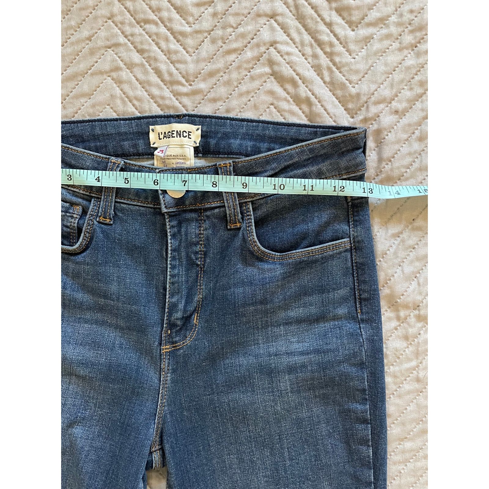L'AGENCE L’AGENCE Women’s Skinny Jeans Blue Denim High Rise Size 25 Size 25" / US 0 / IT 36 - 5 Thumbnail