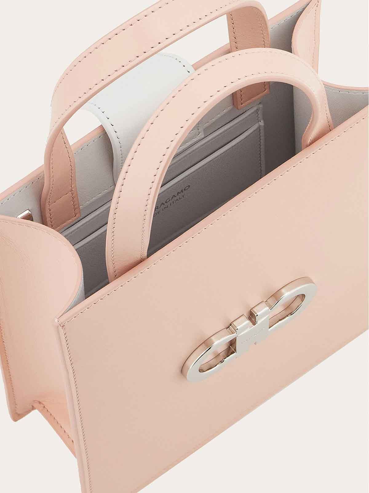 Salvatore Ferragamo o1s1rm0924 Size: OS / Mini Tote Bag in Pink Size ONE SIZE - 4 Thumbnail