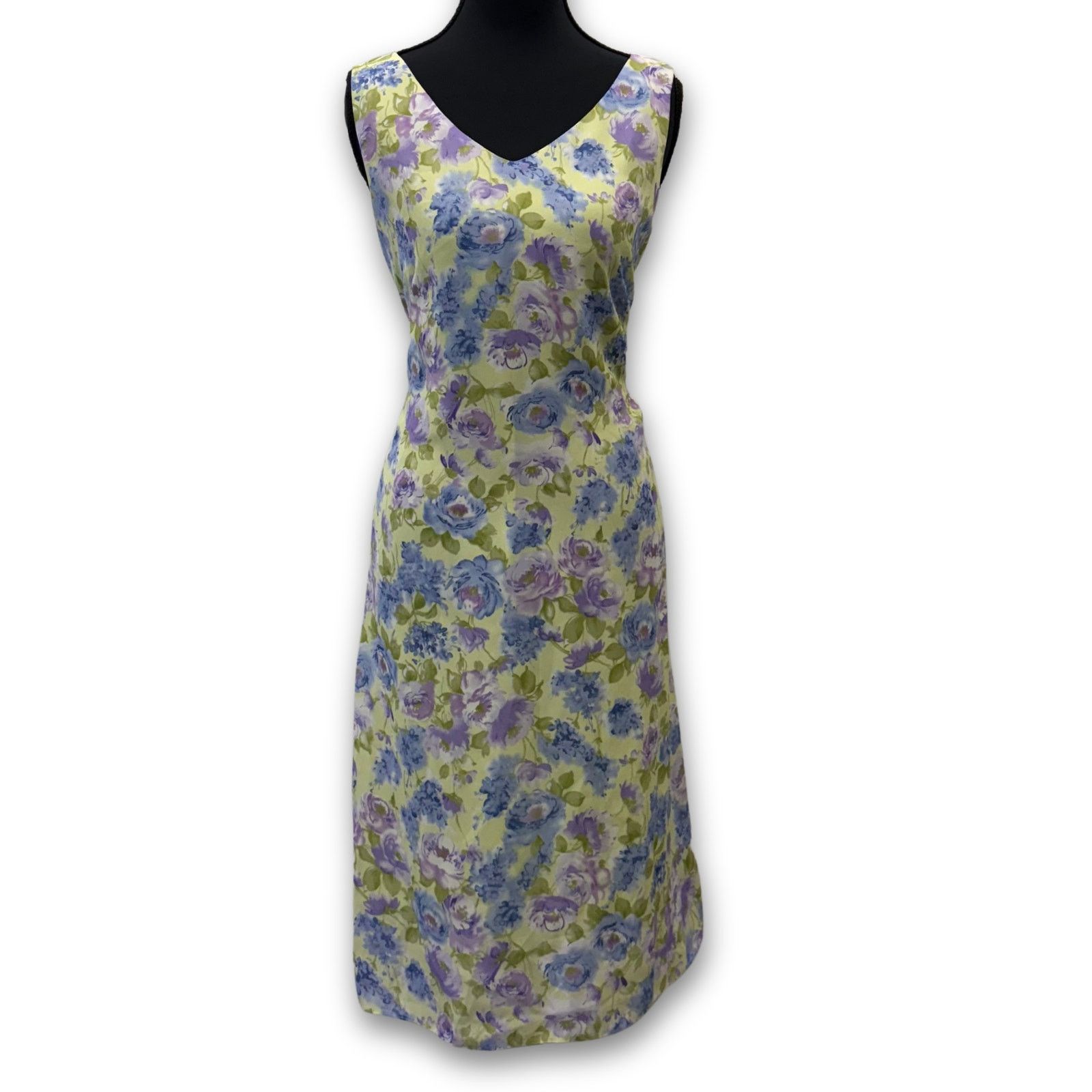 Vintage Vintage Floral A-Line Midi Dress | 12 P | Julian Taylor Size XL / US 12-14 / IT 48-50 - 1 Thumbnail