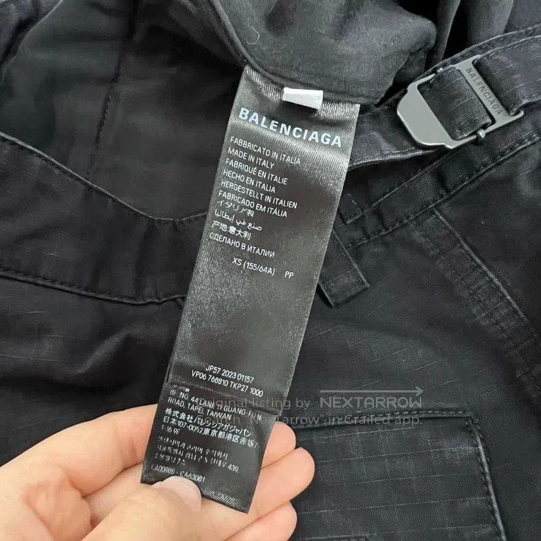 Balenciaga Balenciaga Black Flared Cargo Pants XS. Size US 26 / EU 42 - 4 Thumbnail
