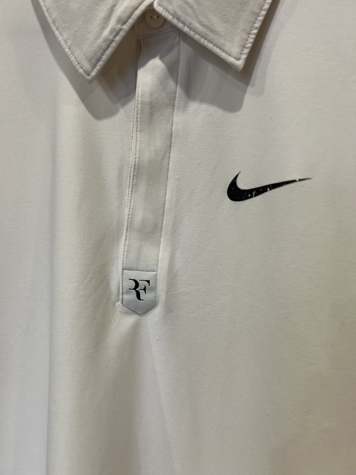 Nike Nike Roger Federer White Polo Shirt Jersey Mens Size US M / EU 48-50 / 2 - 3 Thumbnail