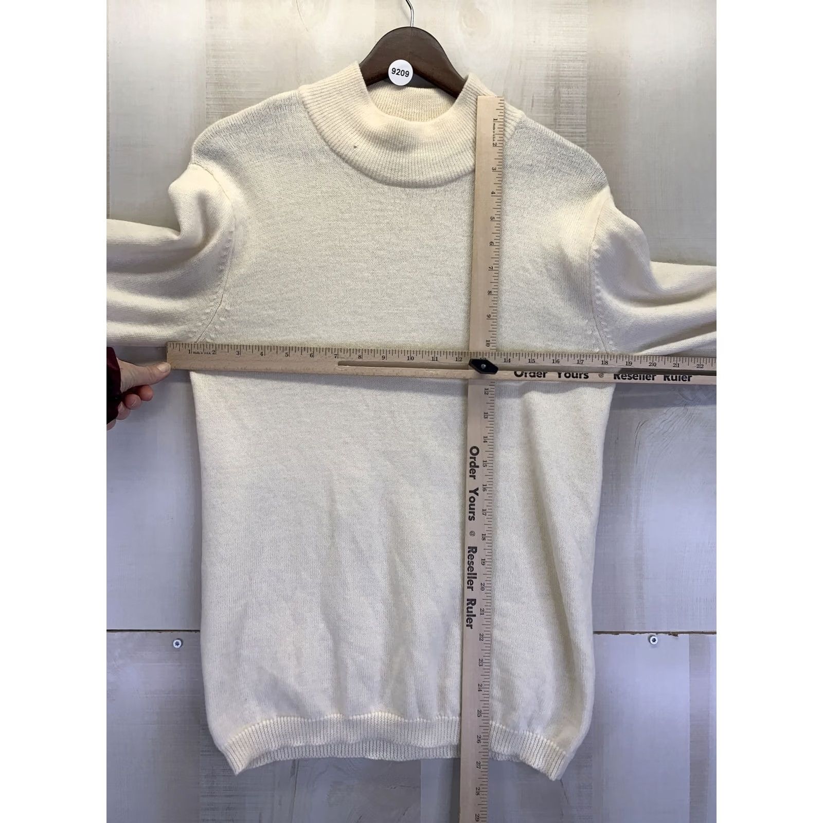 Liz Claiborne VINTAGE Liz Claiborne Sweater Wool Ivory Knit Womens Large 9209 Size L / US 10 / IT 46 - 4 Thumbnail